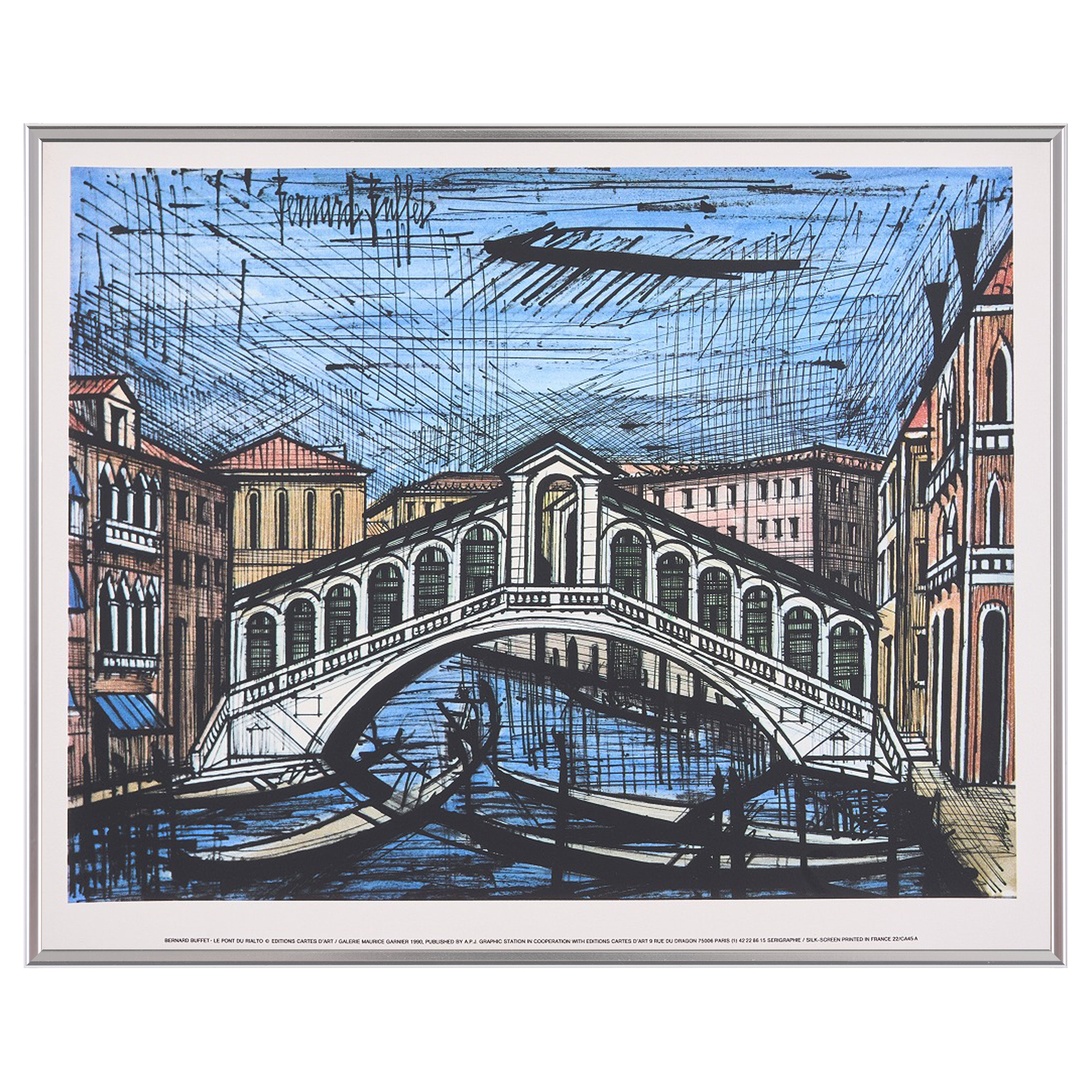 【限定10枚】Le Pont du Railto 1986 - printed in 1990 / ベルナール・ビュッフェ