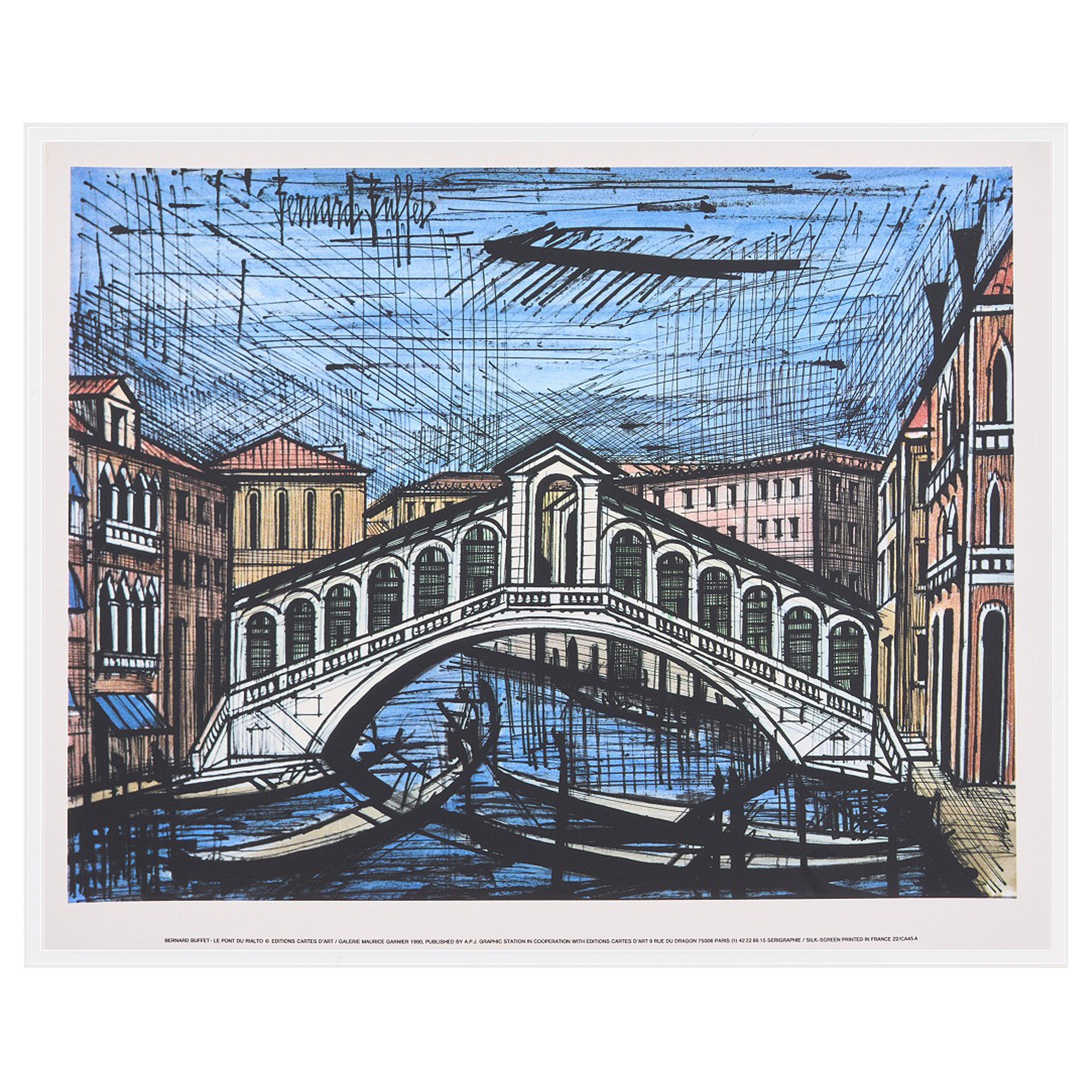 【限定10枚】Le Pont du Railto 1986 - printed in 1990 / ベルナール・ビュッフェ