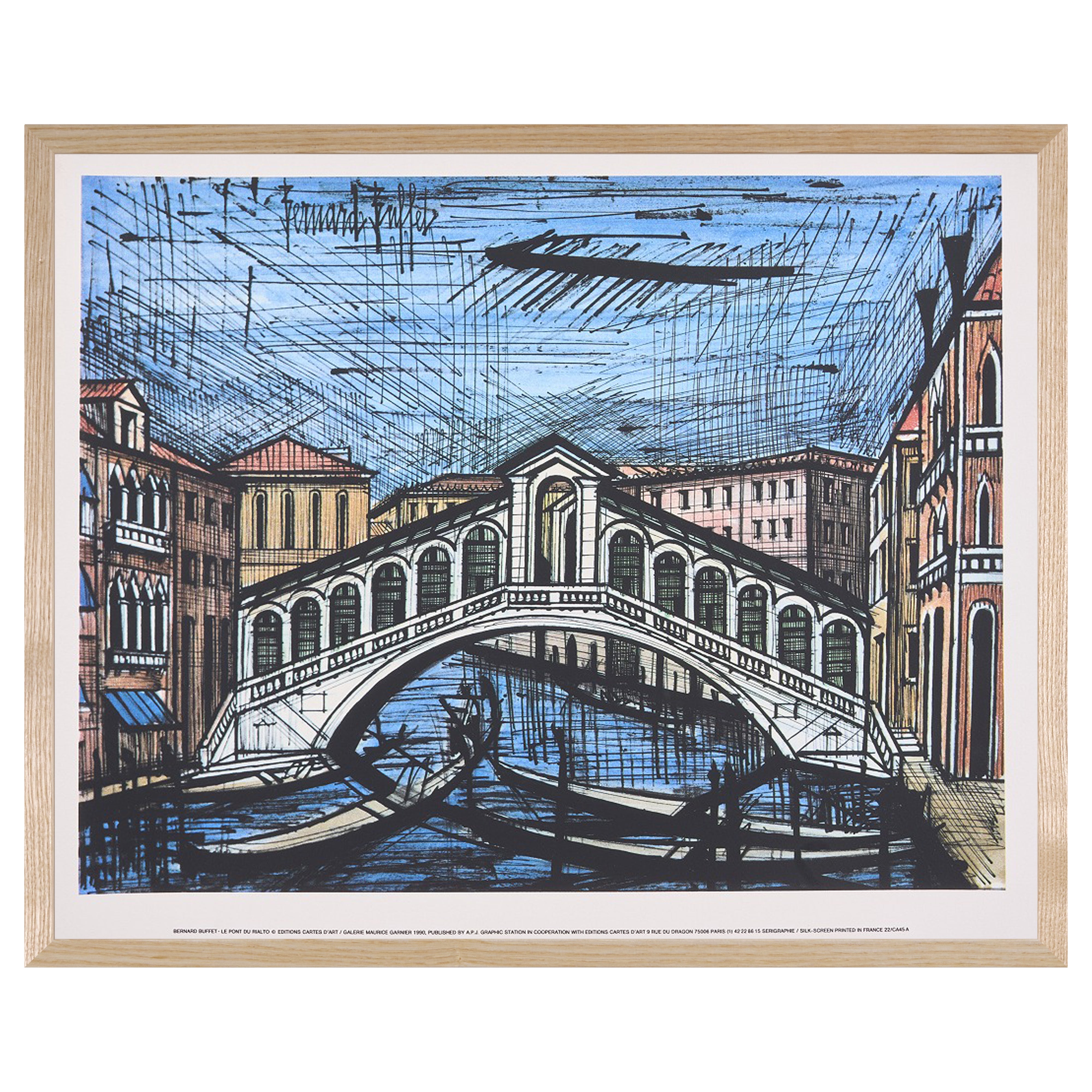 【限定10枚】Le Pont du Railto 1986 - printed in 1990 / ベルナール・ビュッフェ