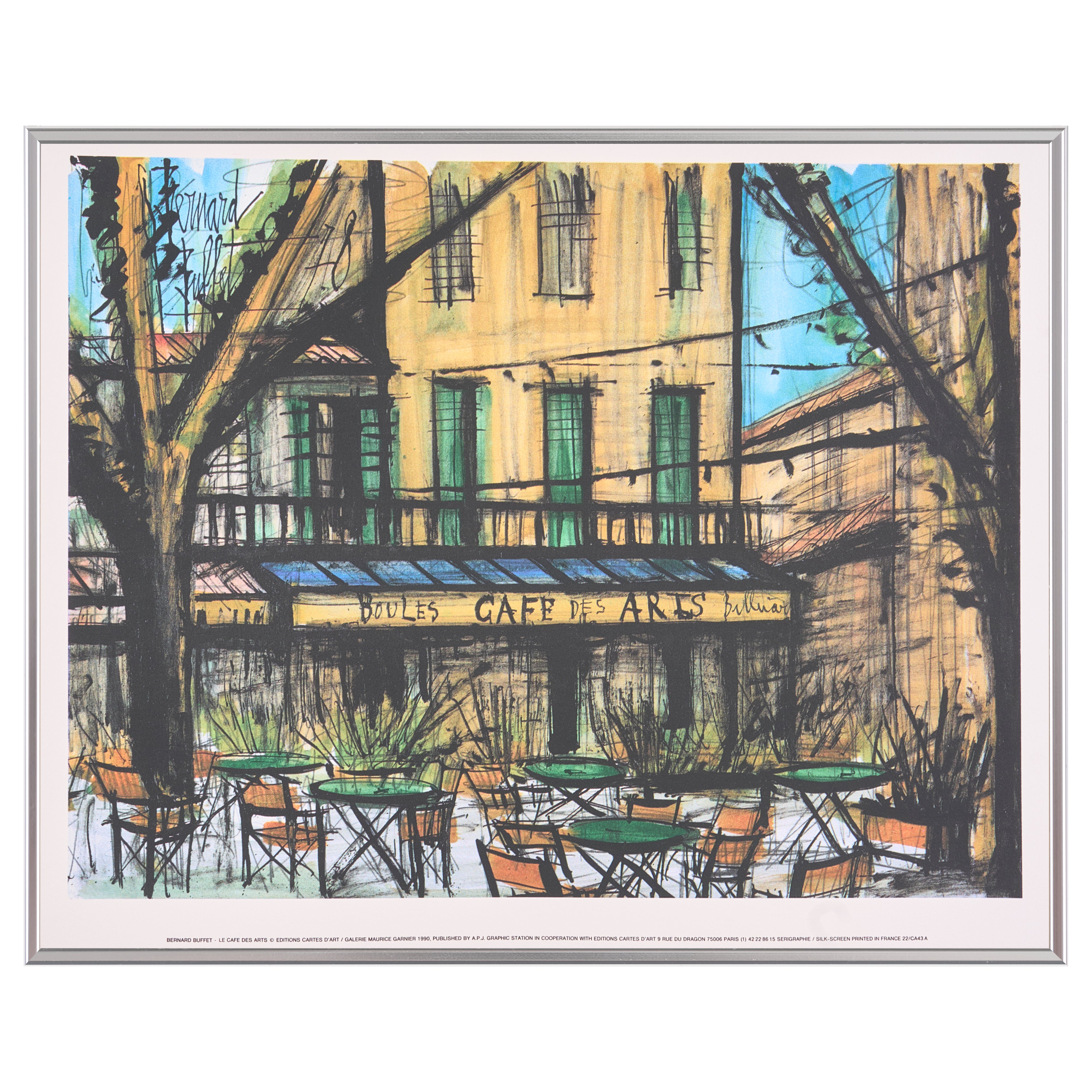 【限定30枚】Le Café des Arts 1979 - Printed in 1990 / ベルナール・ビュッフェ