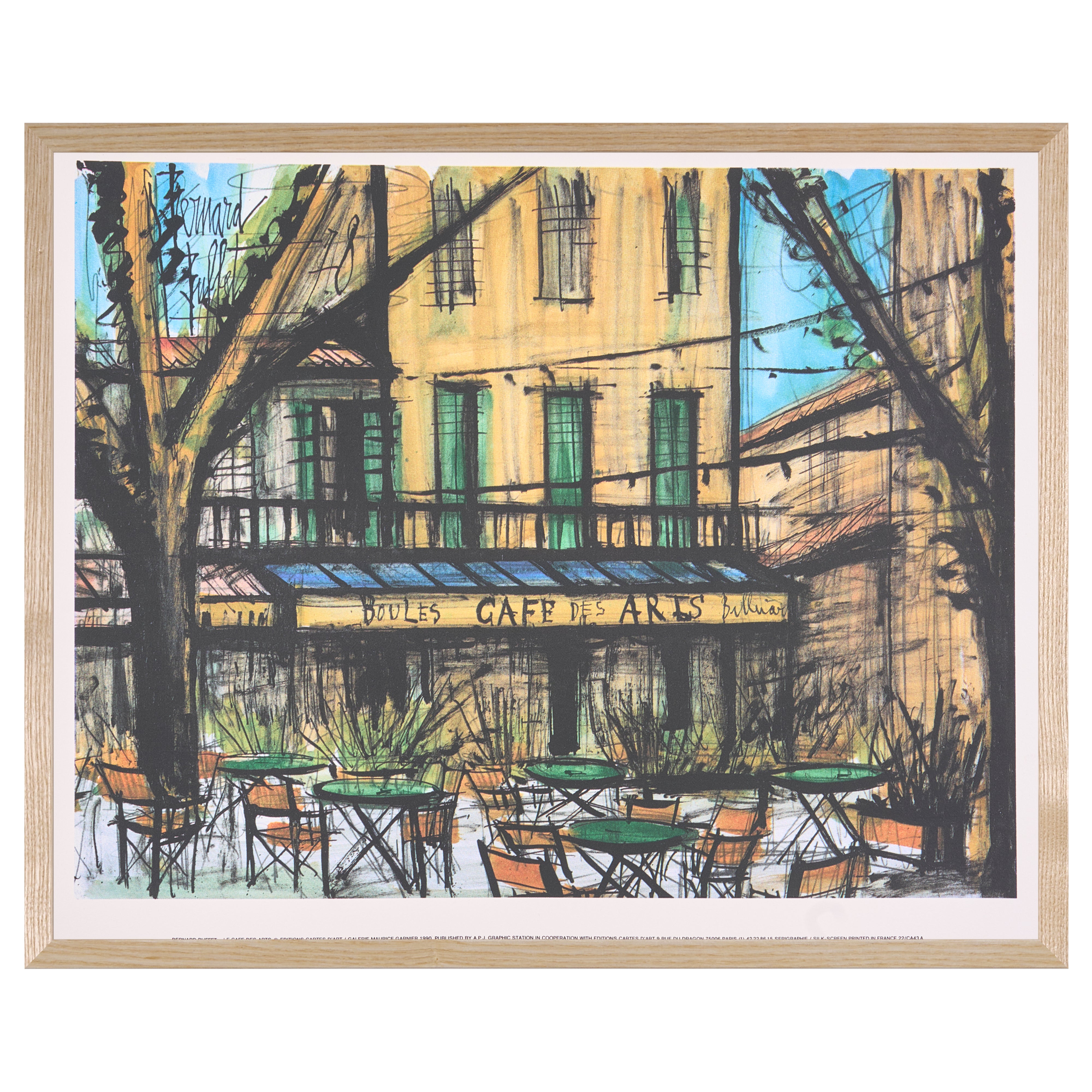 【限定30枚】Le Café des Arts 1979 - Printed in 1990 / ベルナール・ビュッフェ