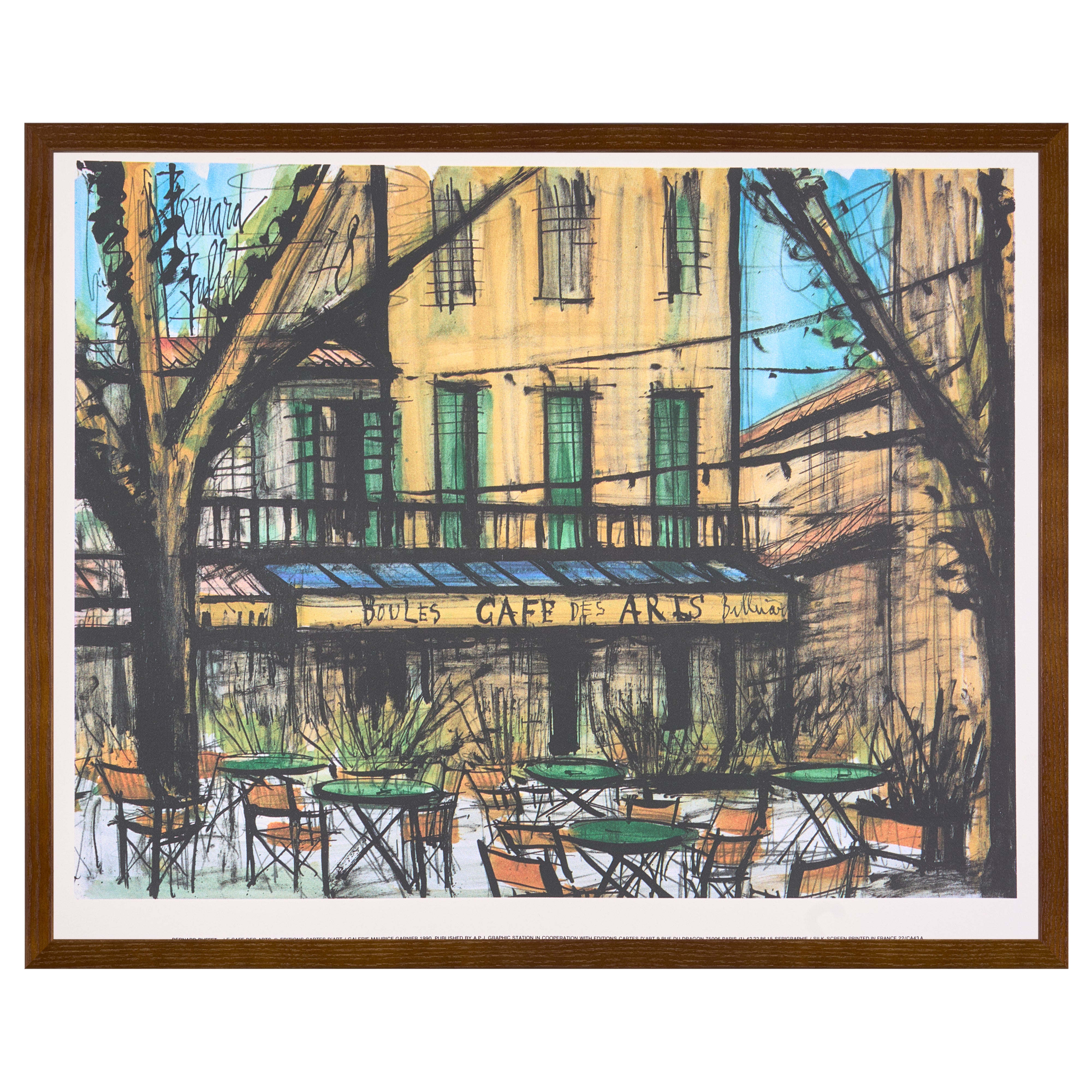 【限定30枚】Le Café des Arts 1979 - Printed in 1990 / ベルナール・ビュッフェ