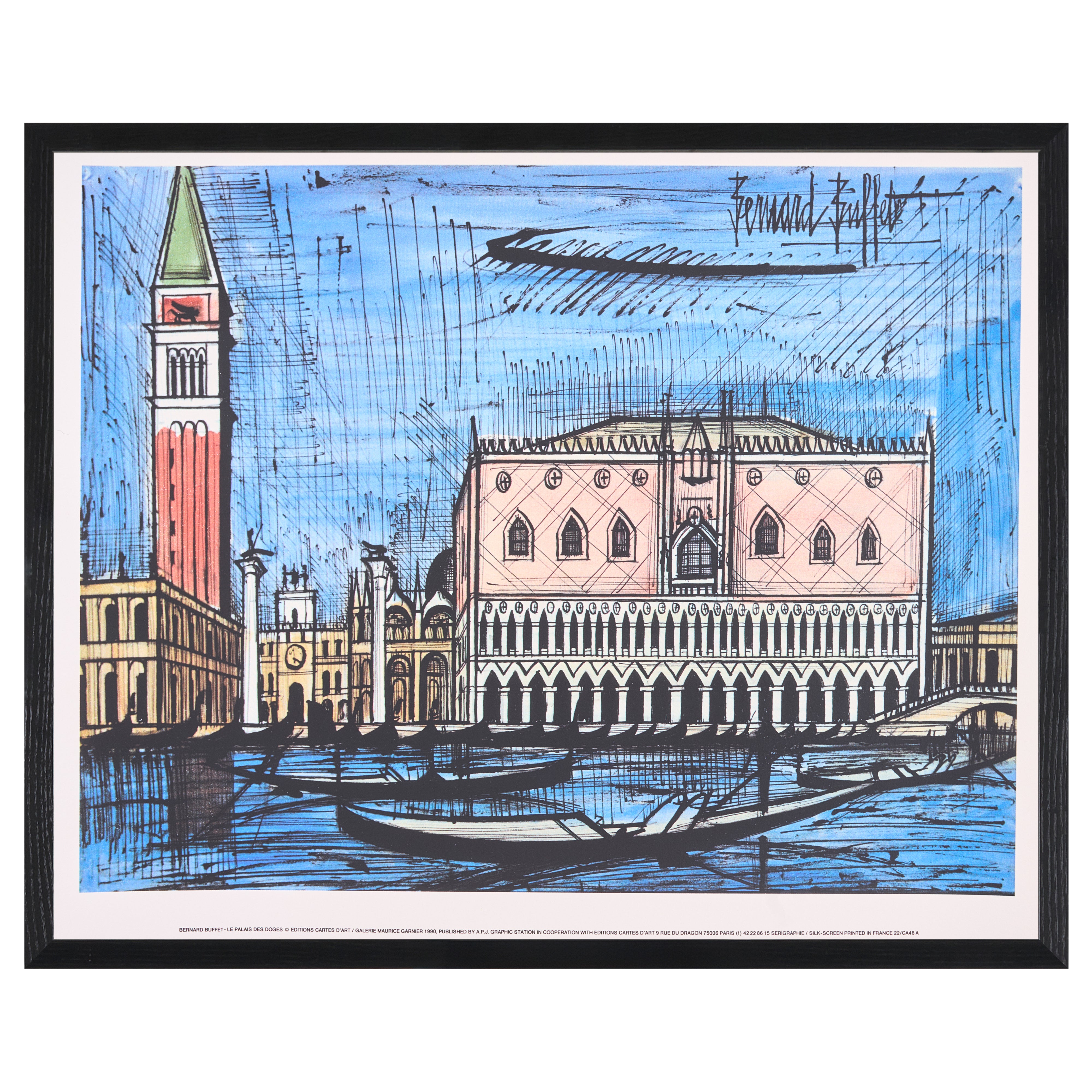 【限定30枚】Le Palais Des Doges 1986 - EDITION CARTES D’ART 1990 / ベルナール・ビュッフェ