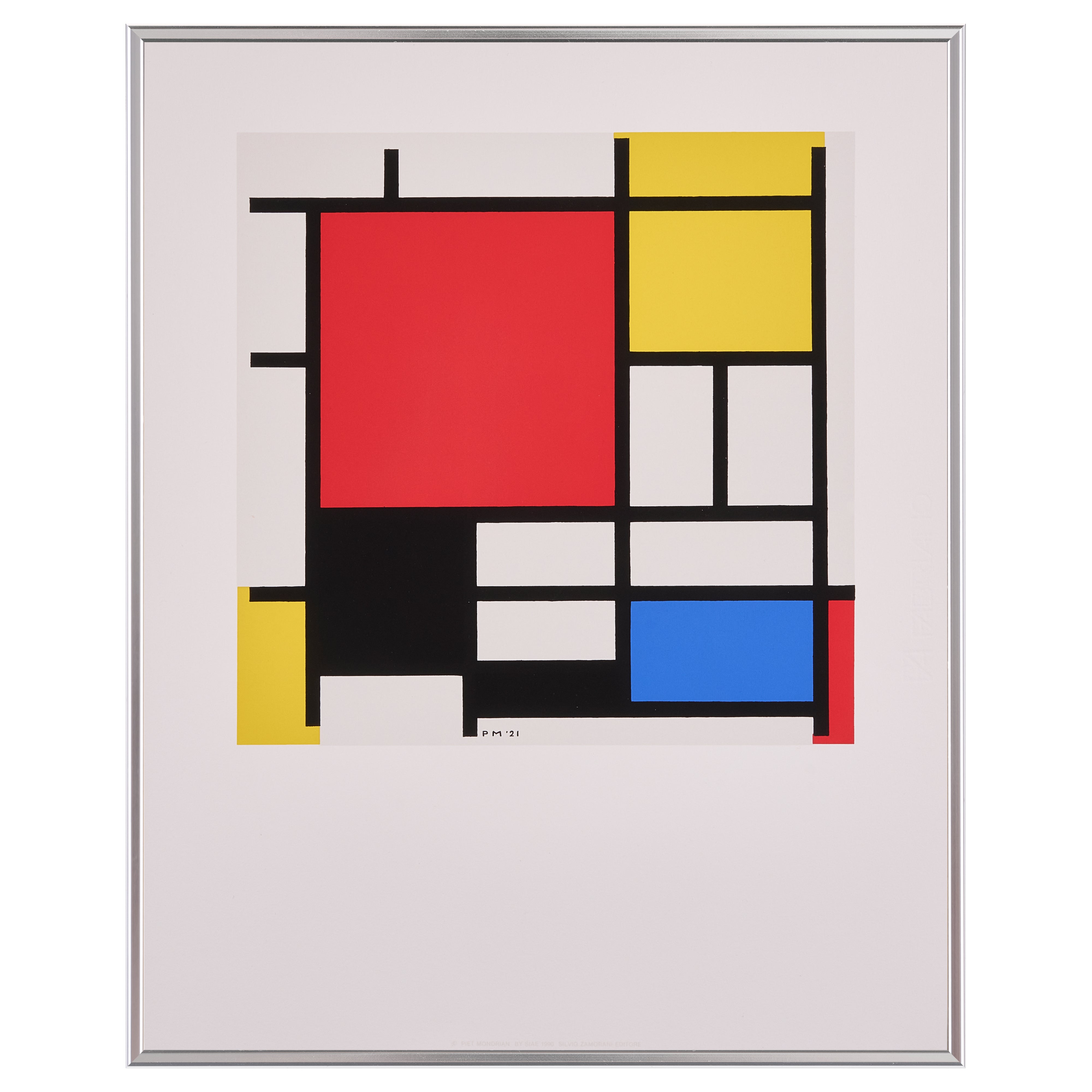 【限定30枚】Composition with Red, Yellow, Blue and Black 1921 - Printed in 1990 / ピート・モンドリアン