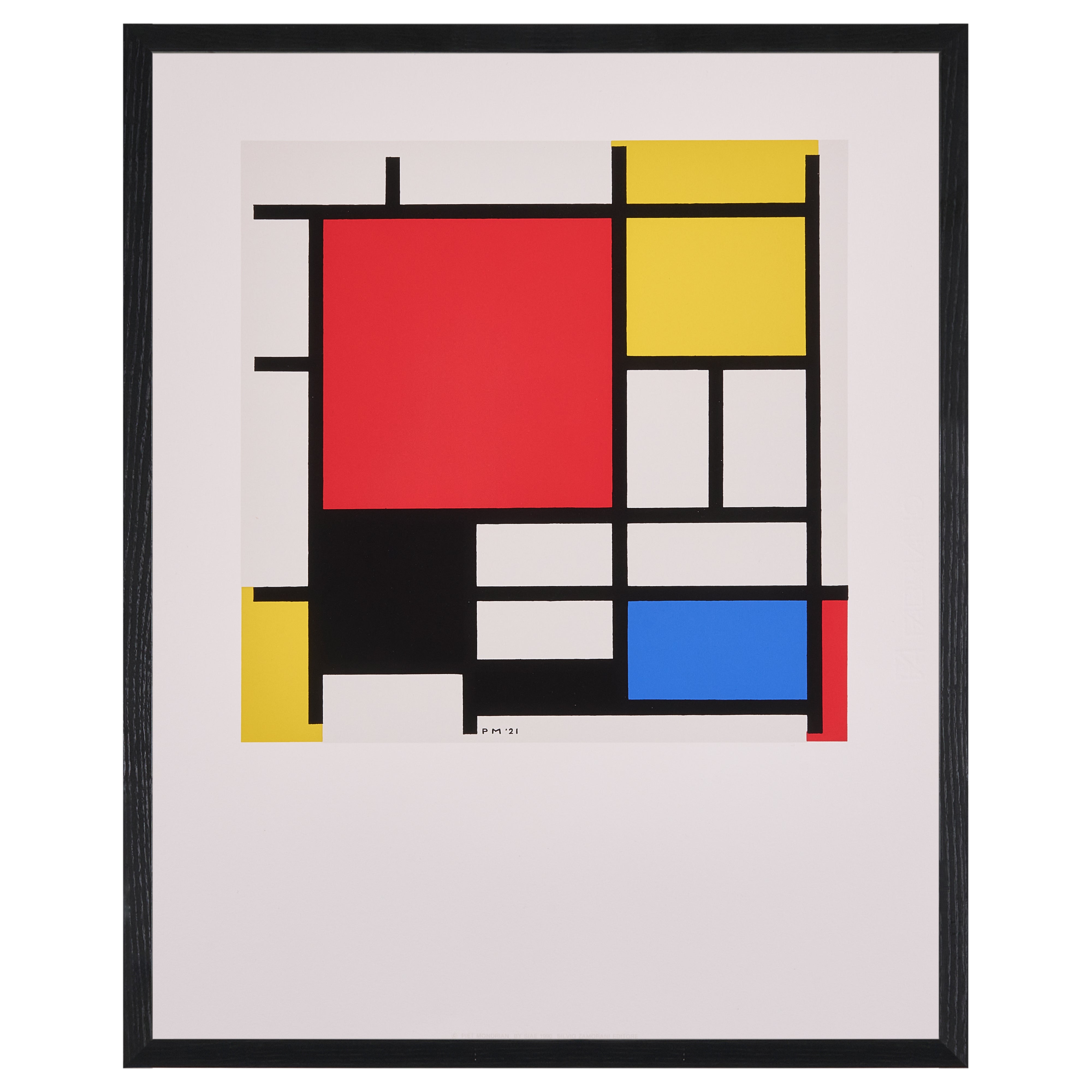 【限定30枚】Composition with Red, Yellow, Blue and Black 1921 - SILVANO ZAMORANI EDITORE 1990 / ピート・モンドリアン