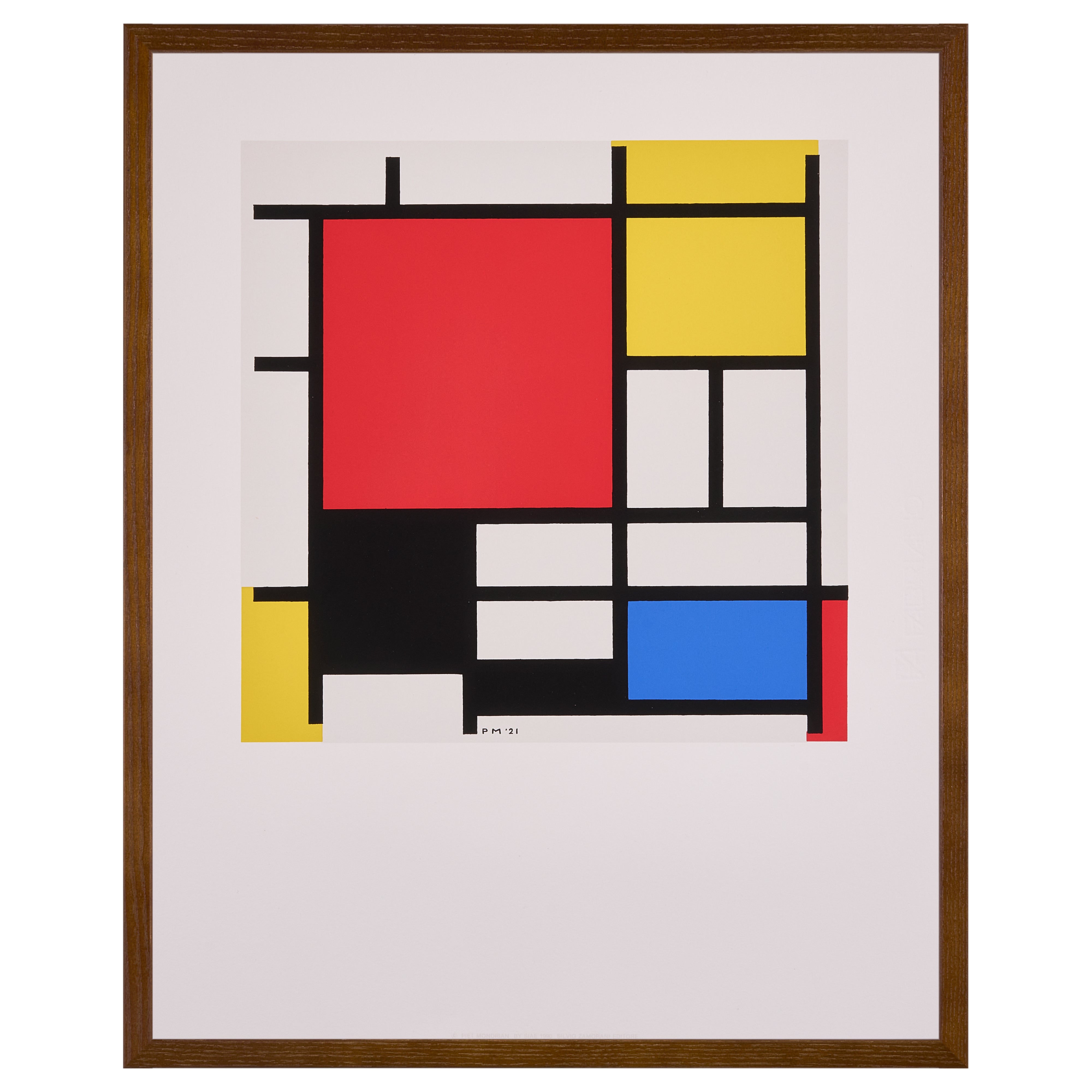 【限定30枚】Composition with Red, Yellow, Blue and Black 1921 - Printed in 1990 / ピート・モンドリアン