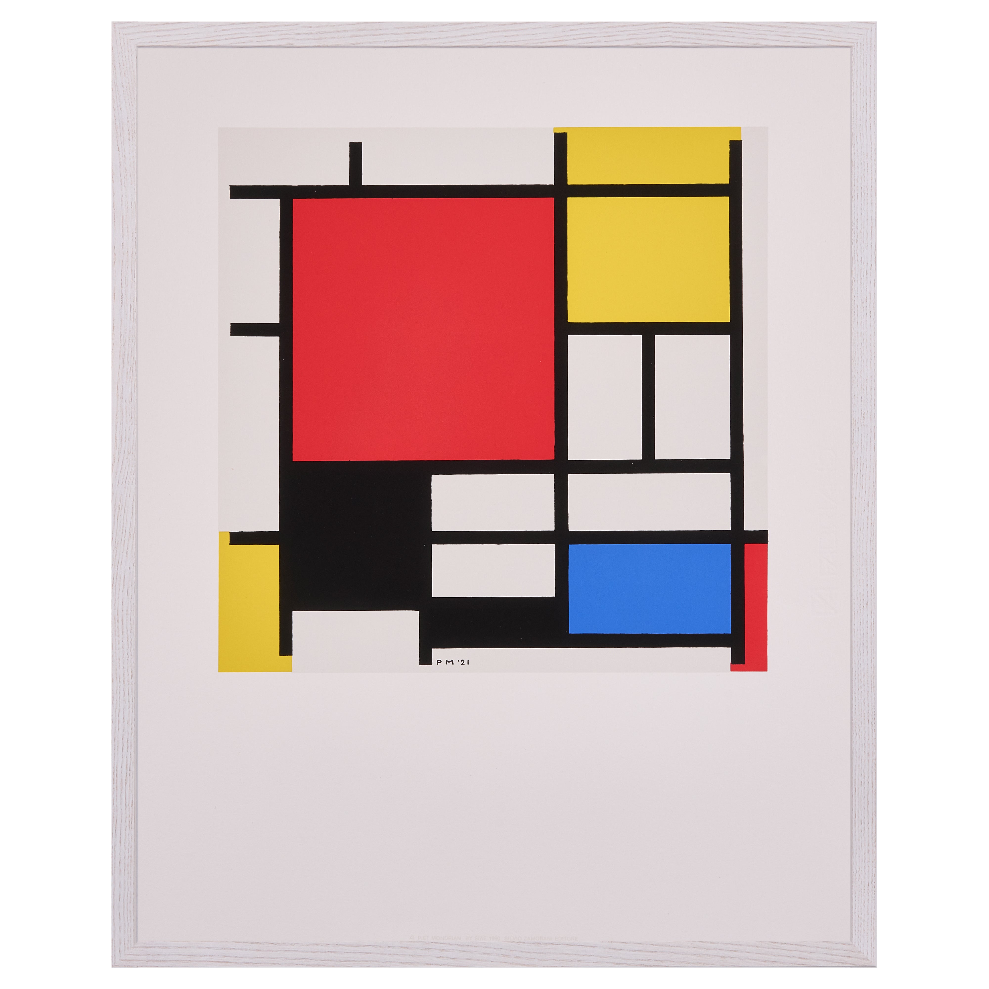 【限定30枚】Composition with Red, Yellow, Blue and Black 1921 - SILVANO ZAMORANI EDITORE 1990 / ピート・モンドリアン