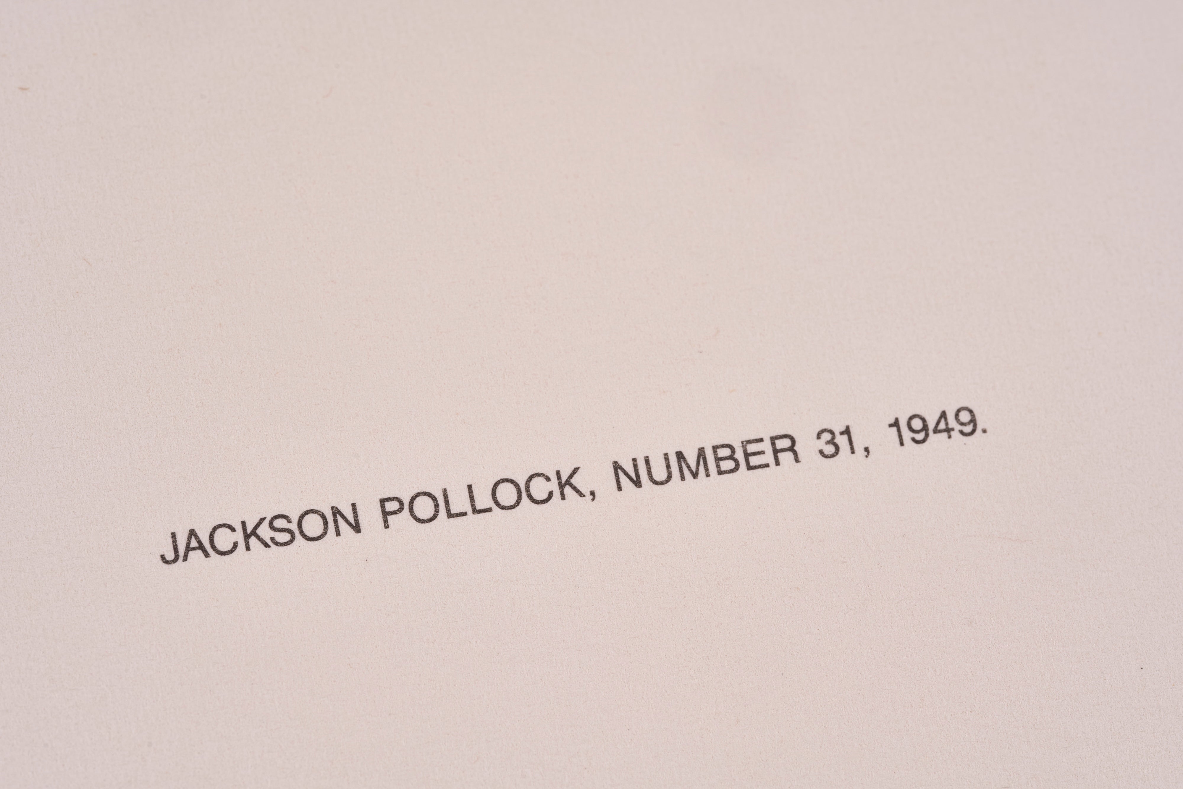 【限定30枚】Number 31, 1949 - MULTIPLA 1990s / ジャクソン・ポロック
