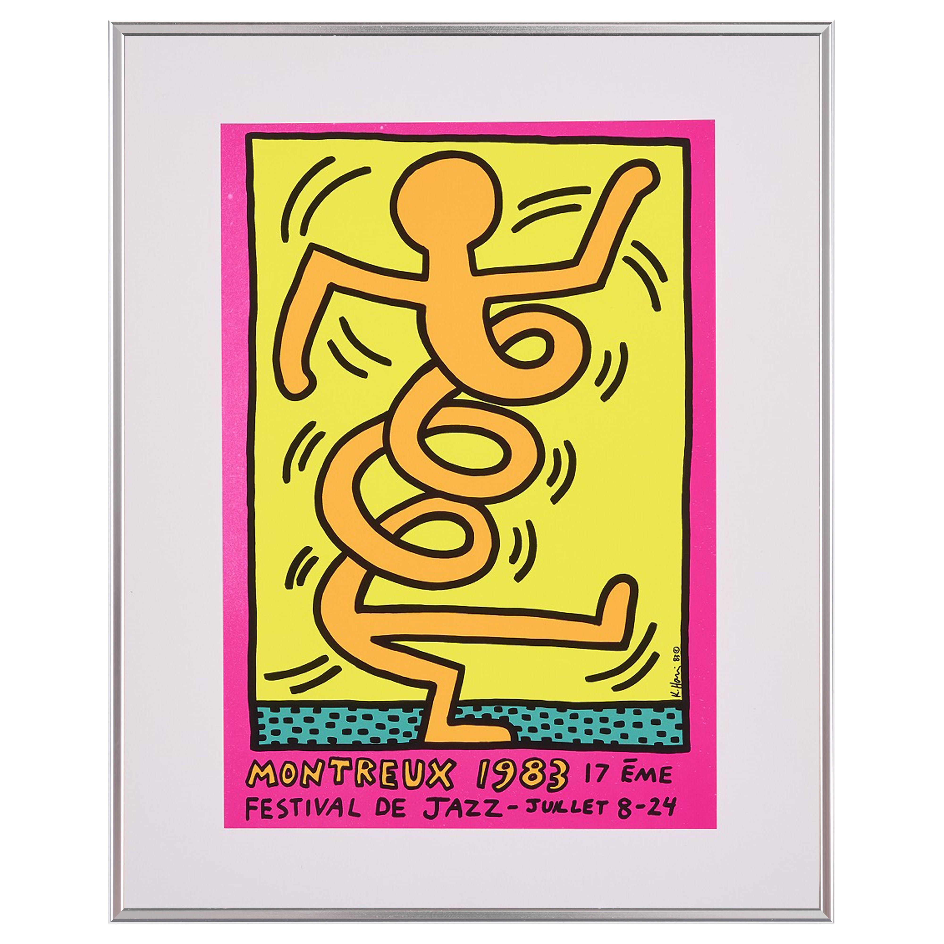 【限定10枚】MONTREUX JAZZ FESTIVAL 1983 - printed in 1990-1992 / キース・へリング