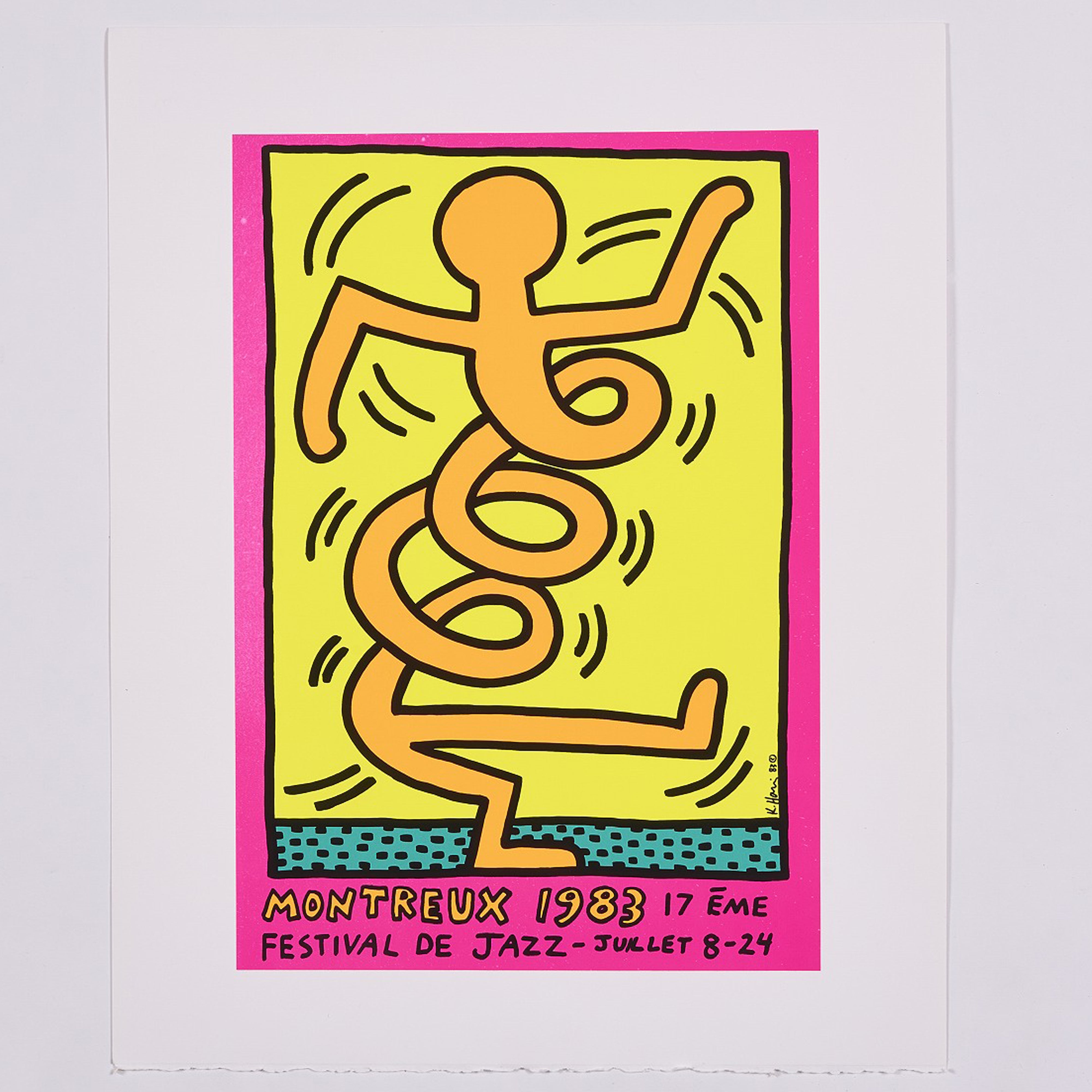 【限定10枚】MONTREUX JAZZ FESTIVAL 1983 - printed in 1990-1992 / キース・へリング