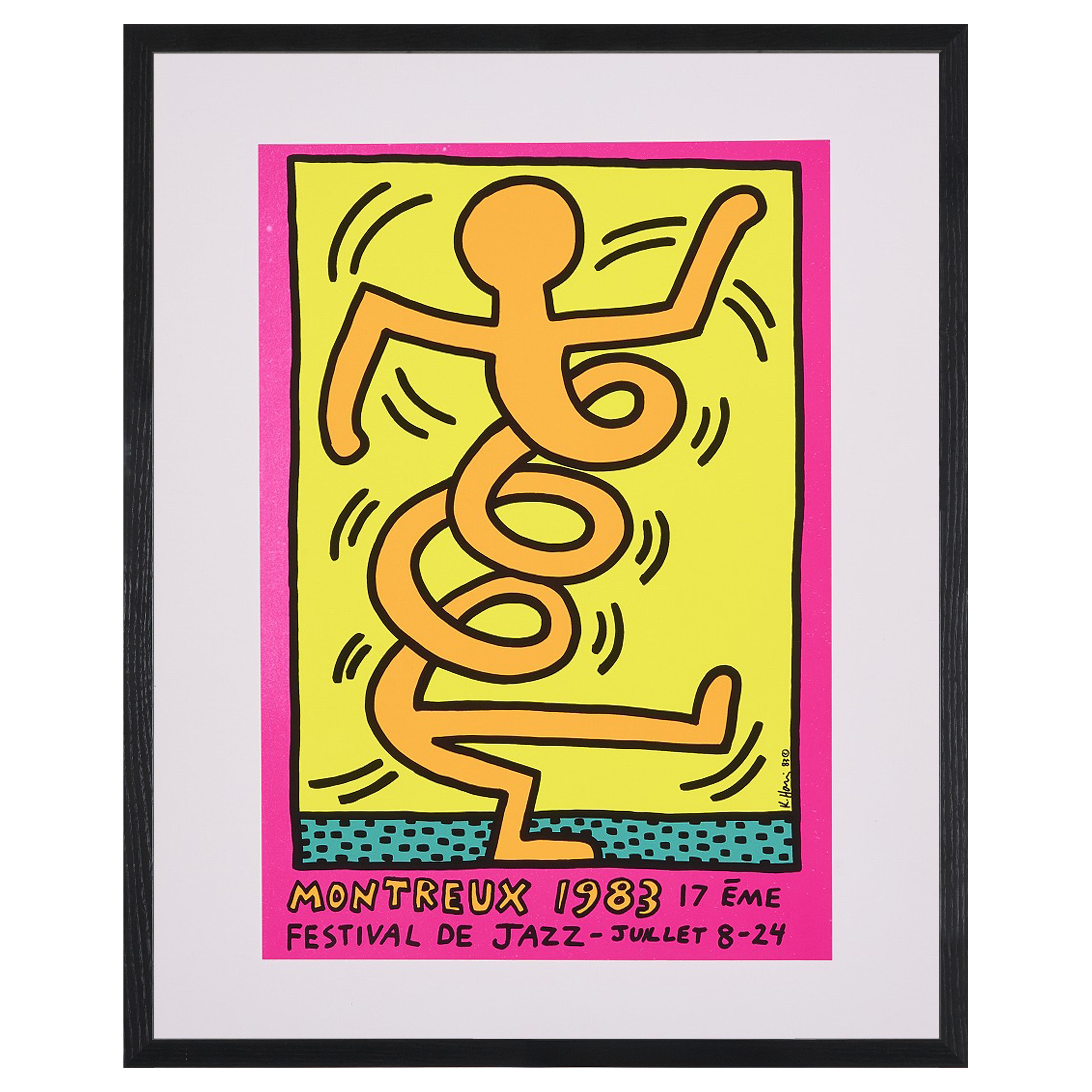 【限定10枚】MONTREUX JAZZ FESTIVAL 1983 - printed in 1990-1992 / キース・へリング