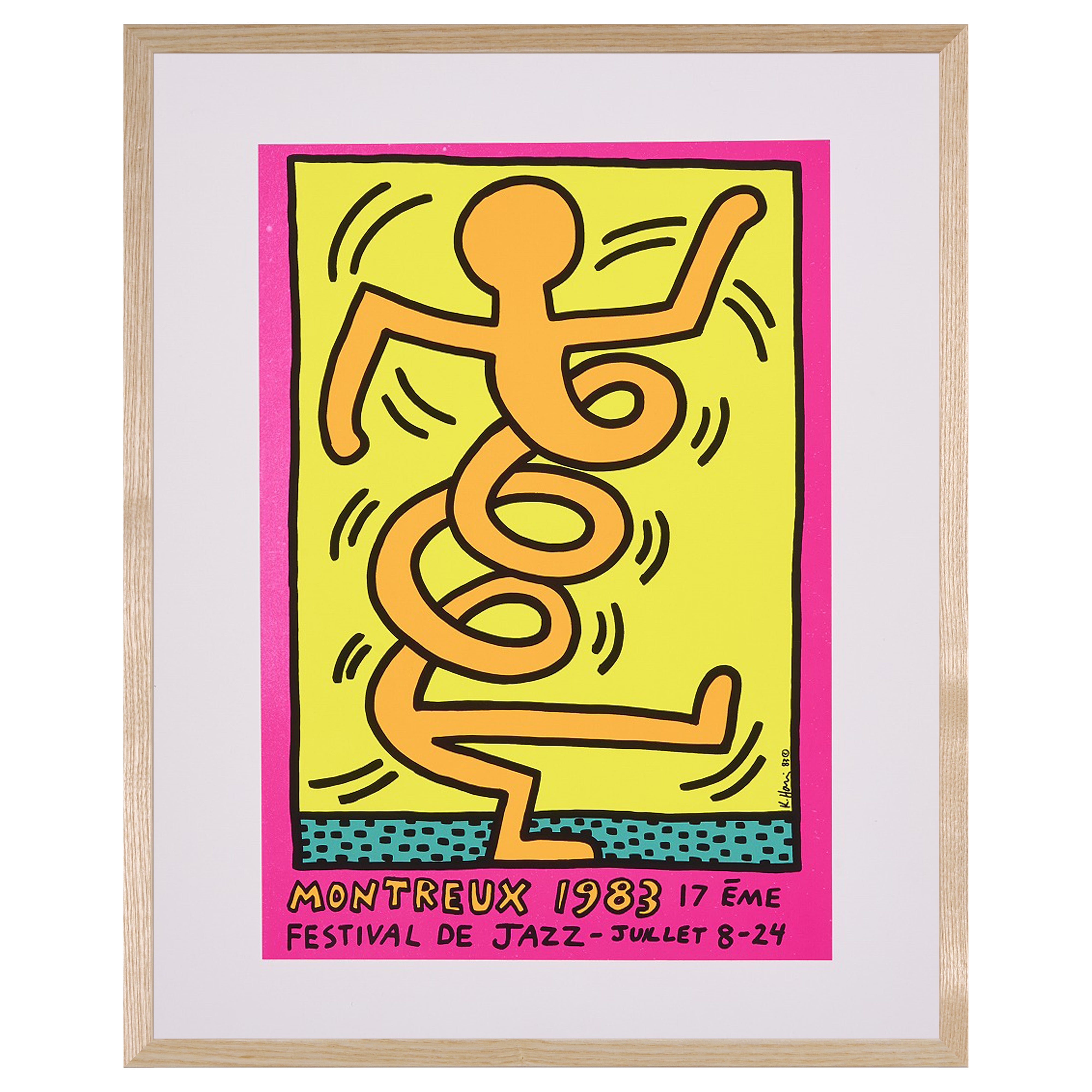 【限定10枚】MONTREUX JAZZ FESTIVAL 1983 - printed in 1990-1992 / キース・へリング