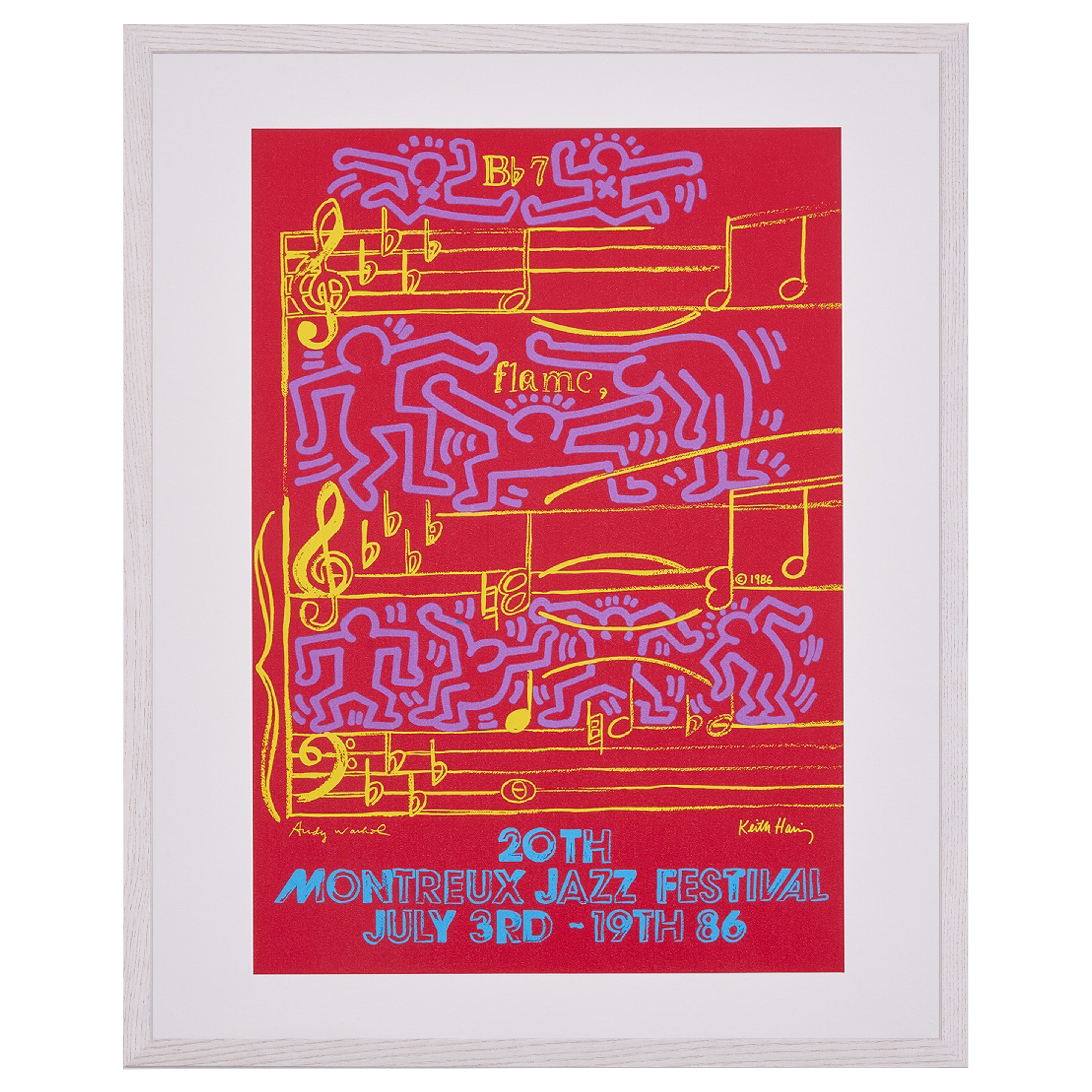 【限定10枚】MONTREUX JAZZ FESTIVAL 1986 - printed in 1990-1992 / キース・ヘリング&アンディ・ウォーホル