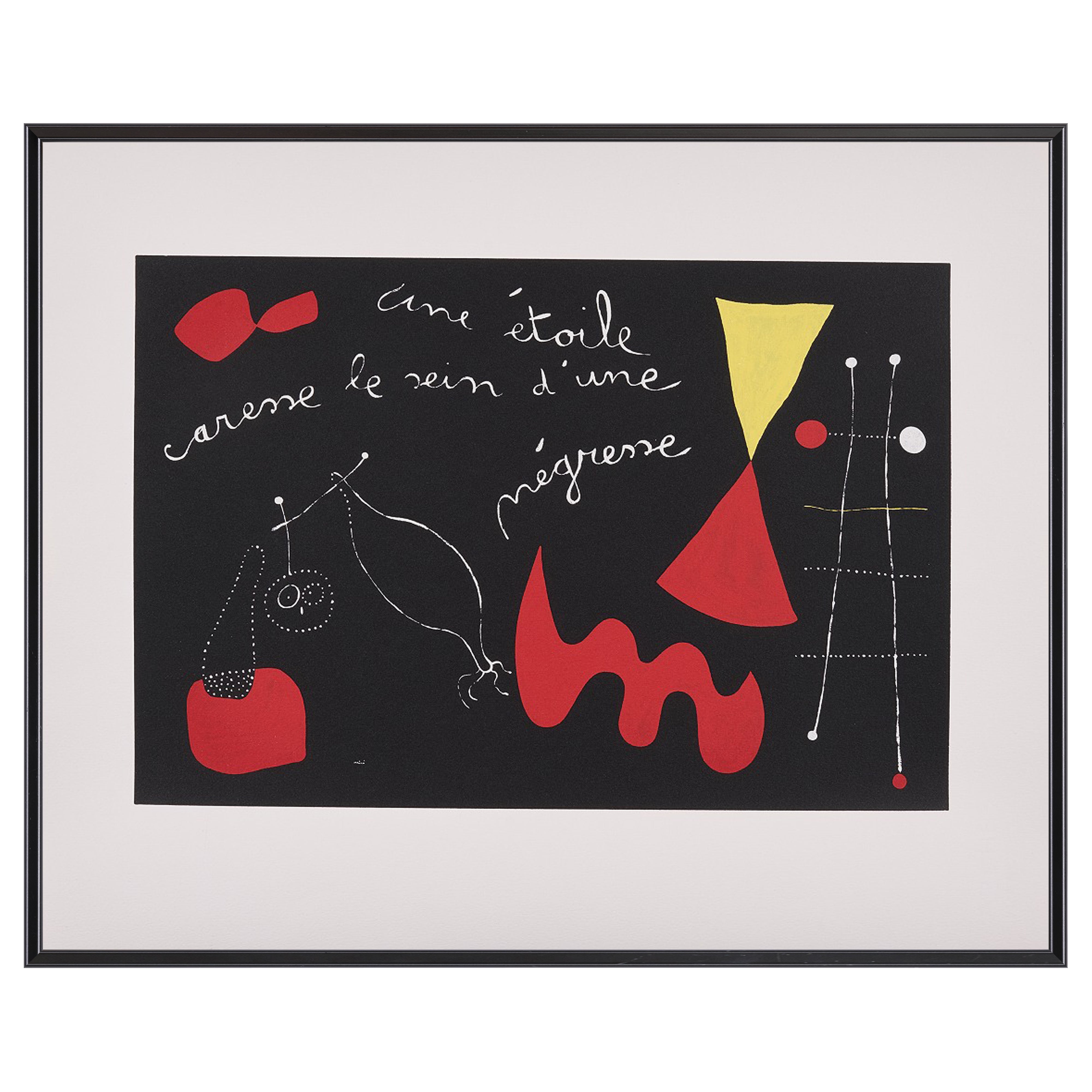 【限定10枚】A Star Caresses the Breast of a Negress 1938 - printed in 1991 / ジョアン・ミロ