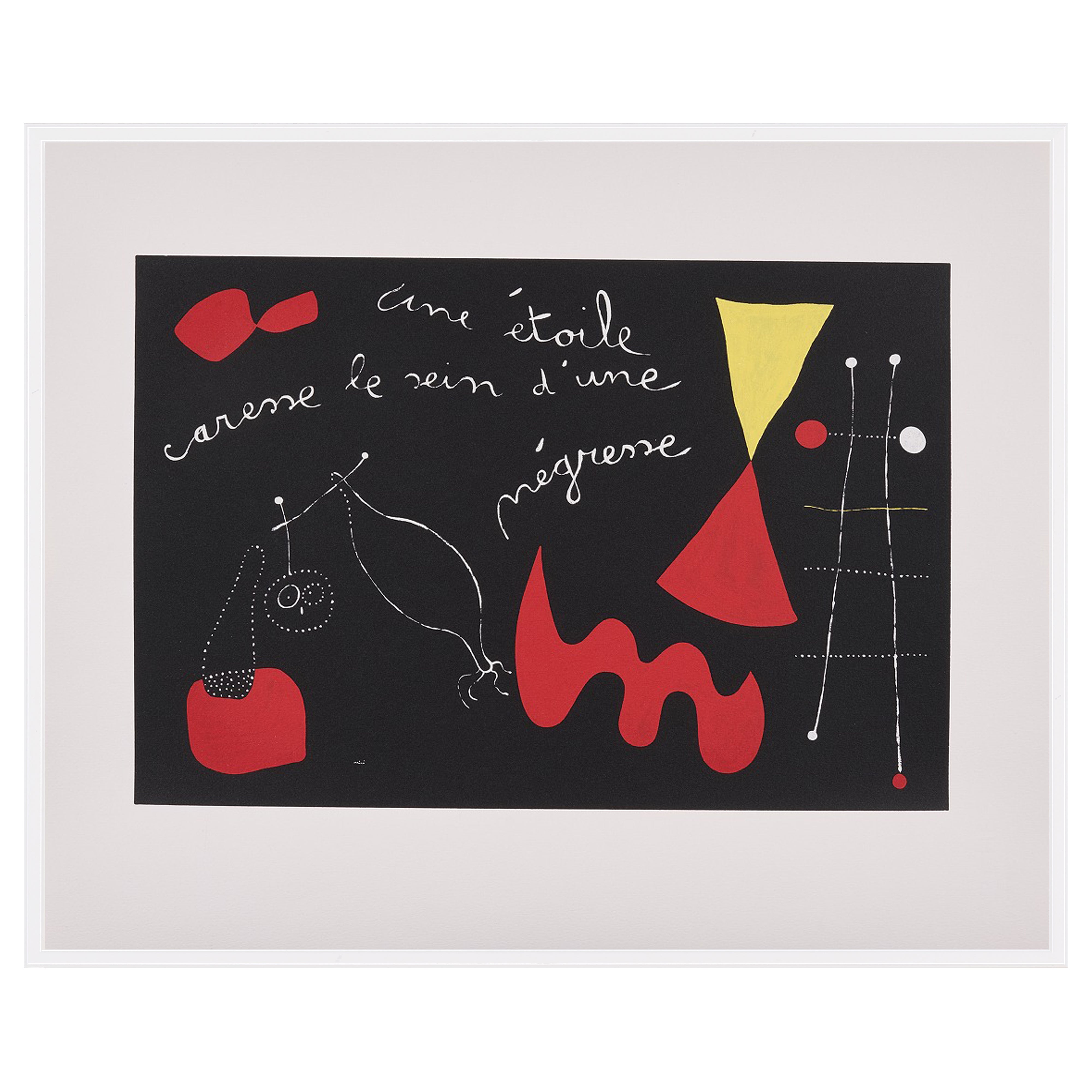 【限定10枚】A Star Caresses the Breast of a Negress 1938 - printed in 1991 / ジョアン・ミロ