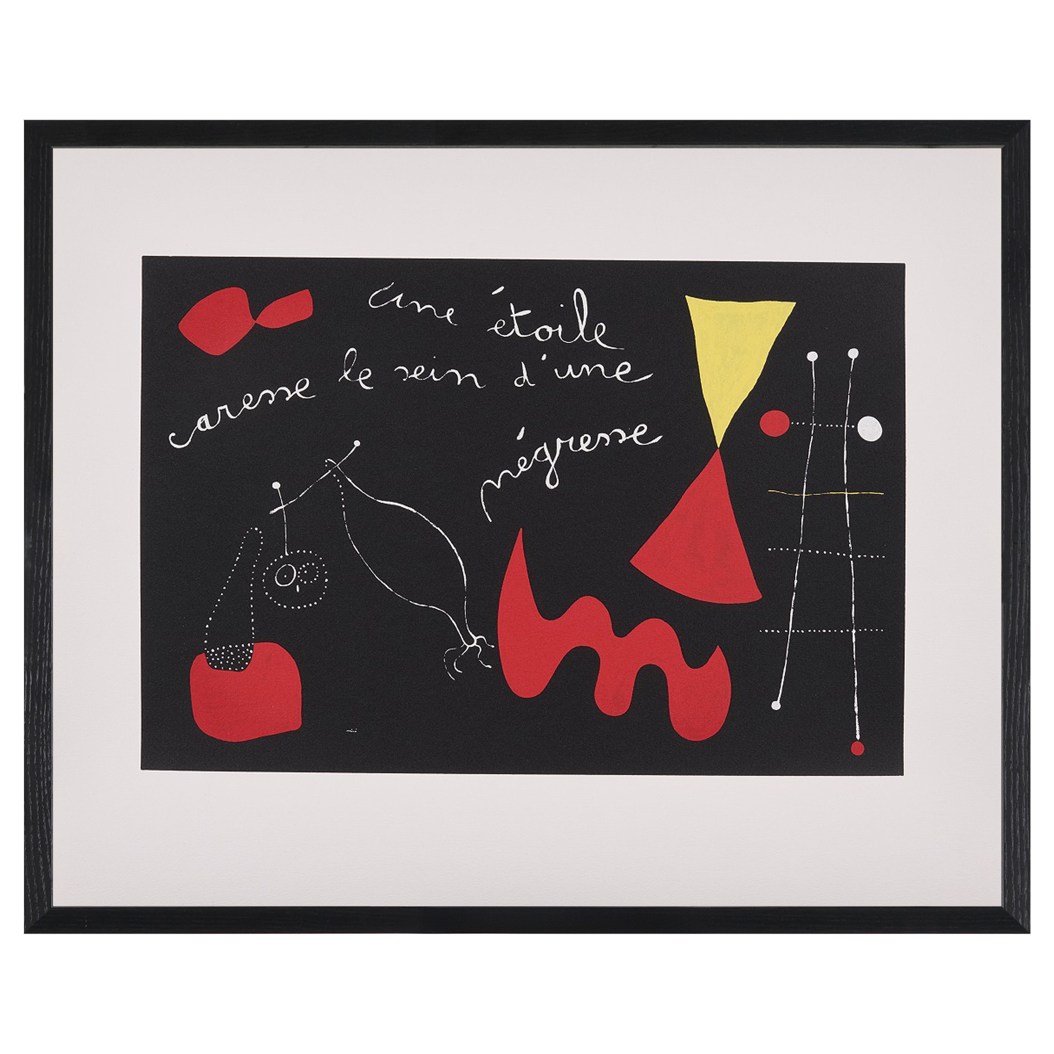 【限定10枚】A Star Caresses the Breast of a Negress 1938 - printed in 1991 / ジョアン・ミロ