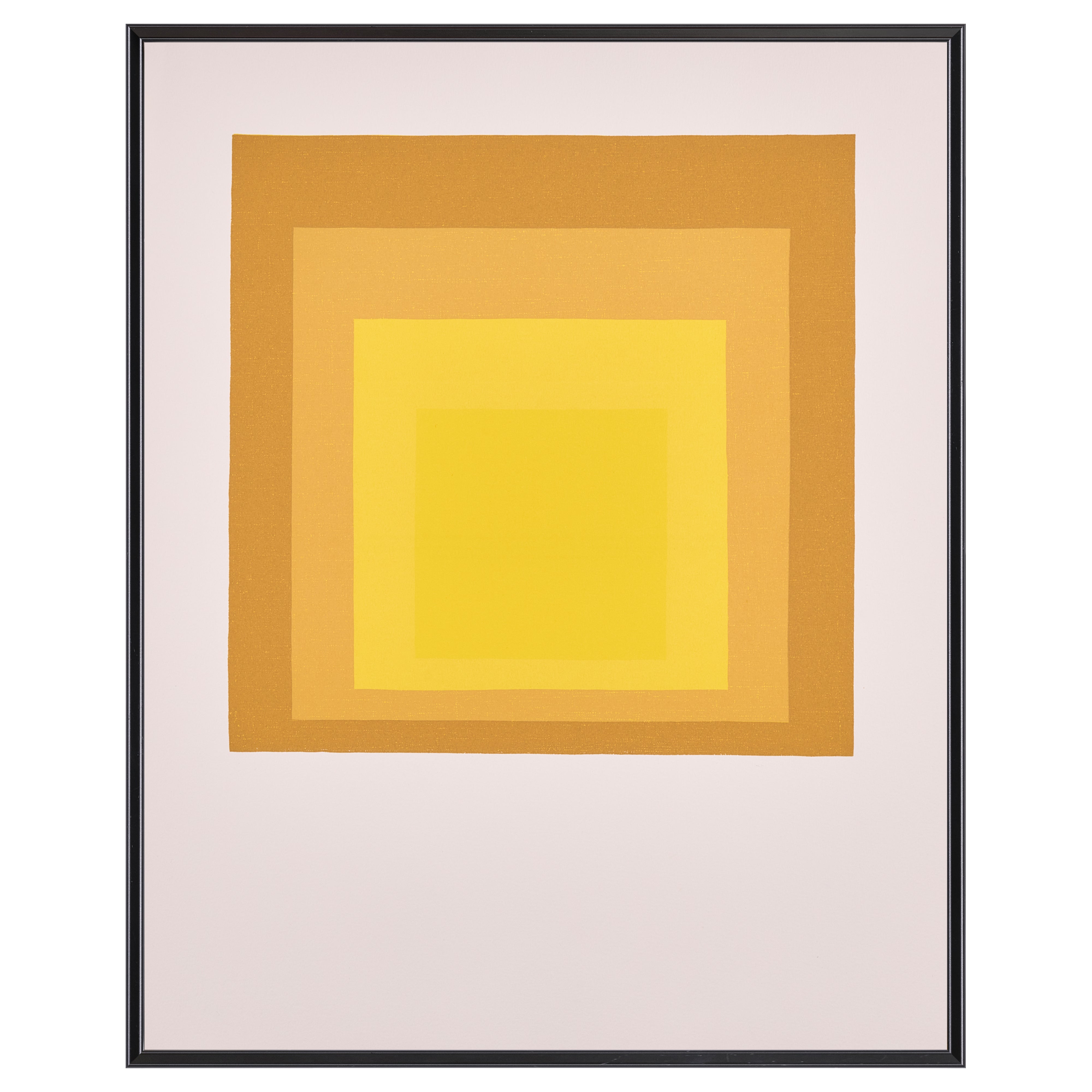 【限定30枚】Study for Homage to the Square: Departing in Yellow 1964 - Printed in 1991 / ヨゼフ・アルバース