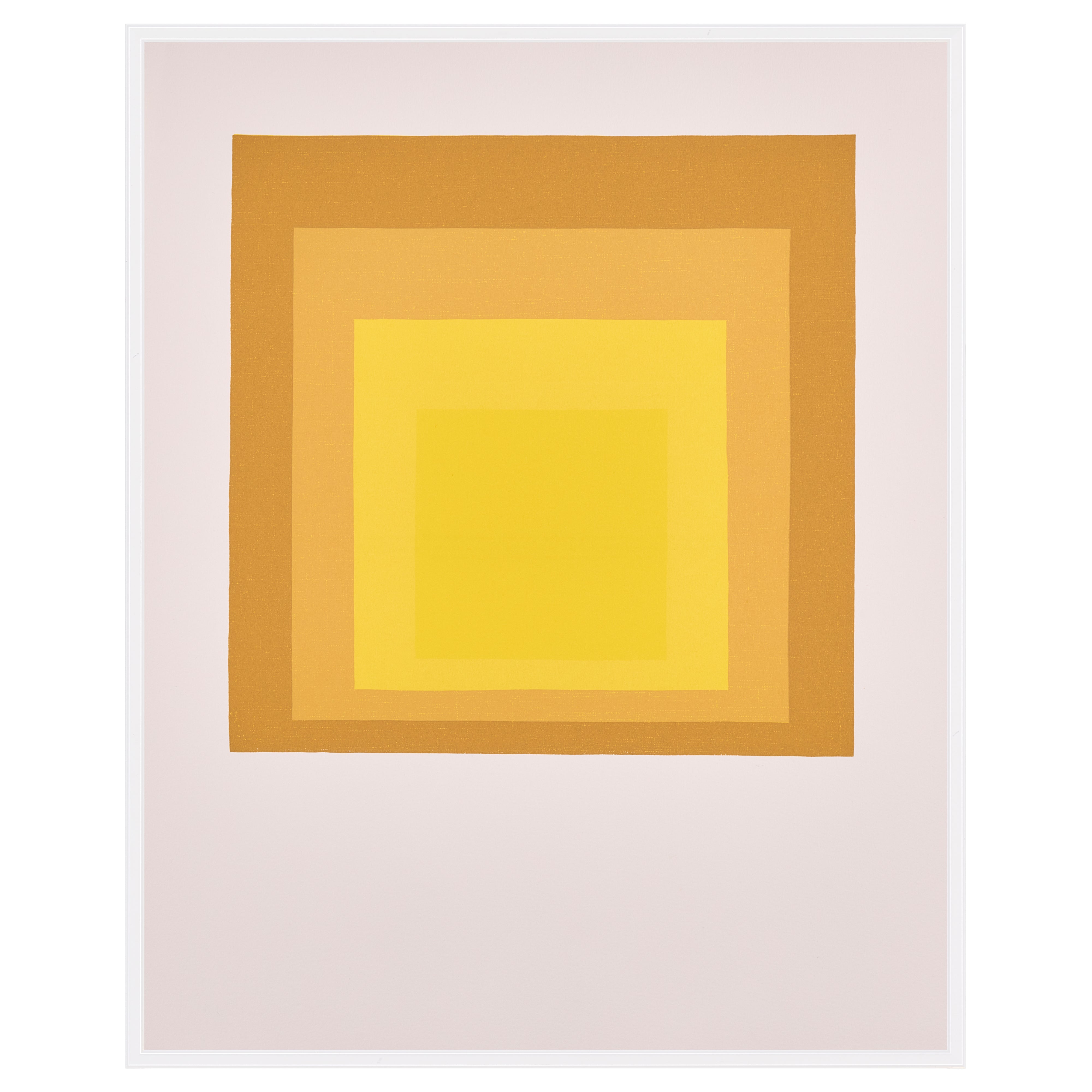 【限定30枚】Study for Homage to the Square: Departing in Yellow 1964 - Printed in 1991 / ヨゼフ・アルバース