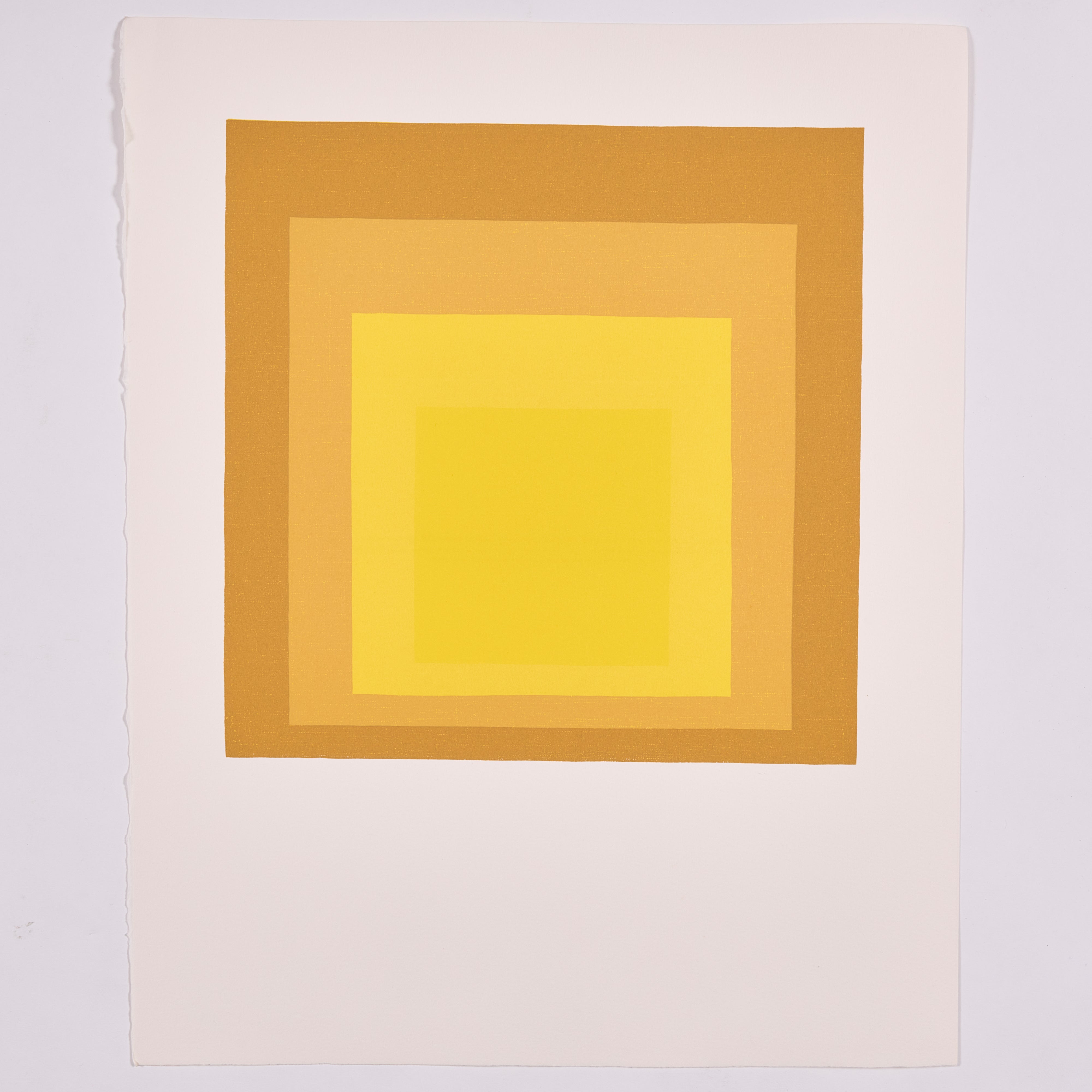 【限定30枚】Study for Homage to the Square: Departing in Yellow 1964 - Printed in 1991 / ヨゼフ・アルバース