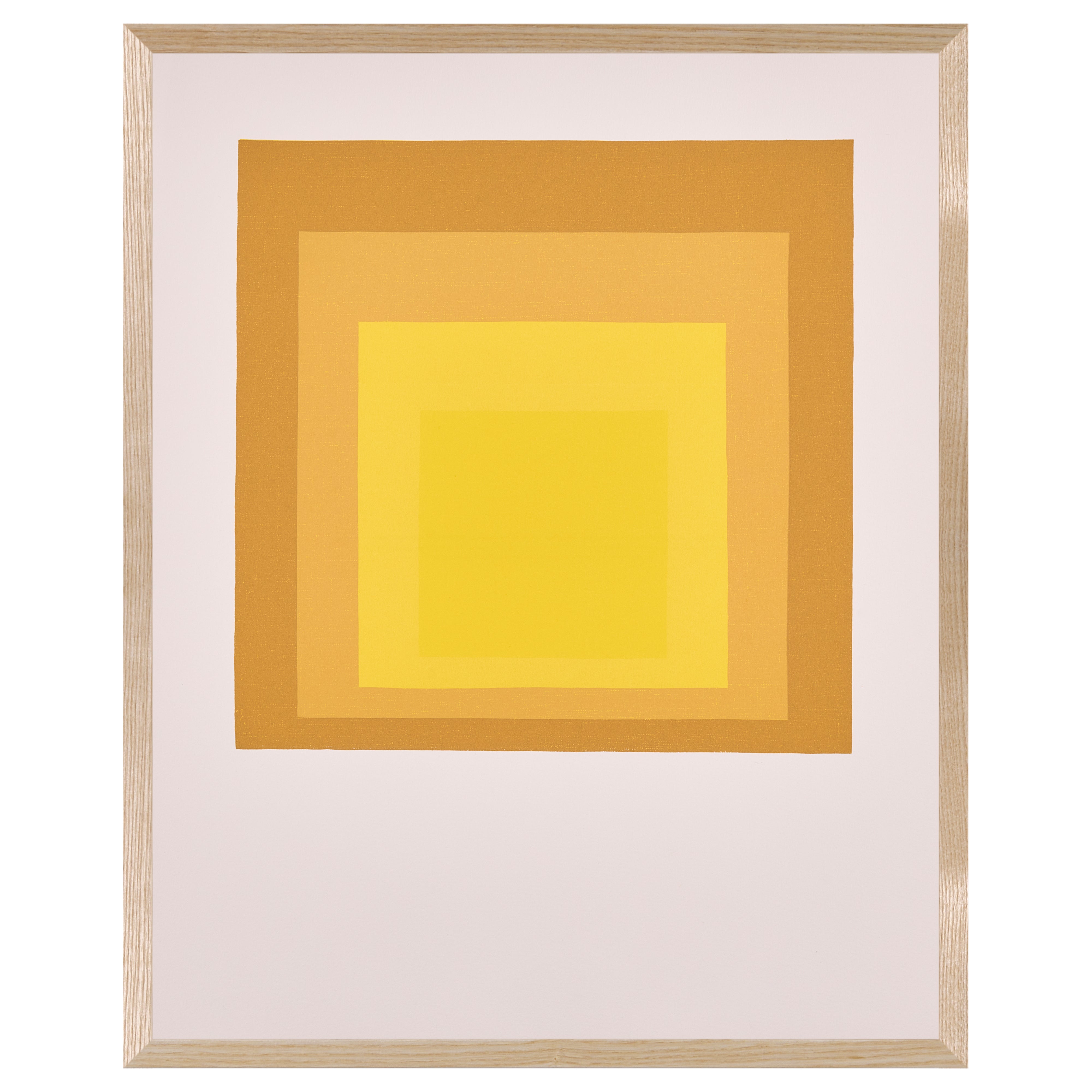 【限定30枚】Study for Homage to the Square: Departing in Yellow 1964 - Printed in 1991 / ヨゼフ・アルバース