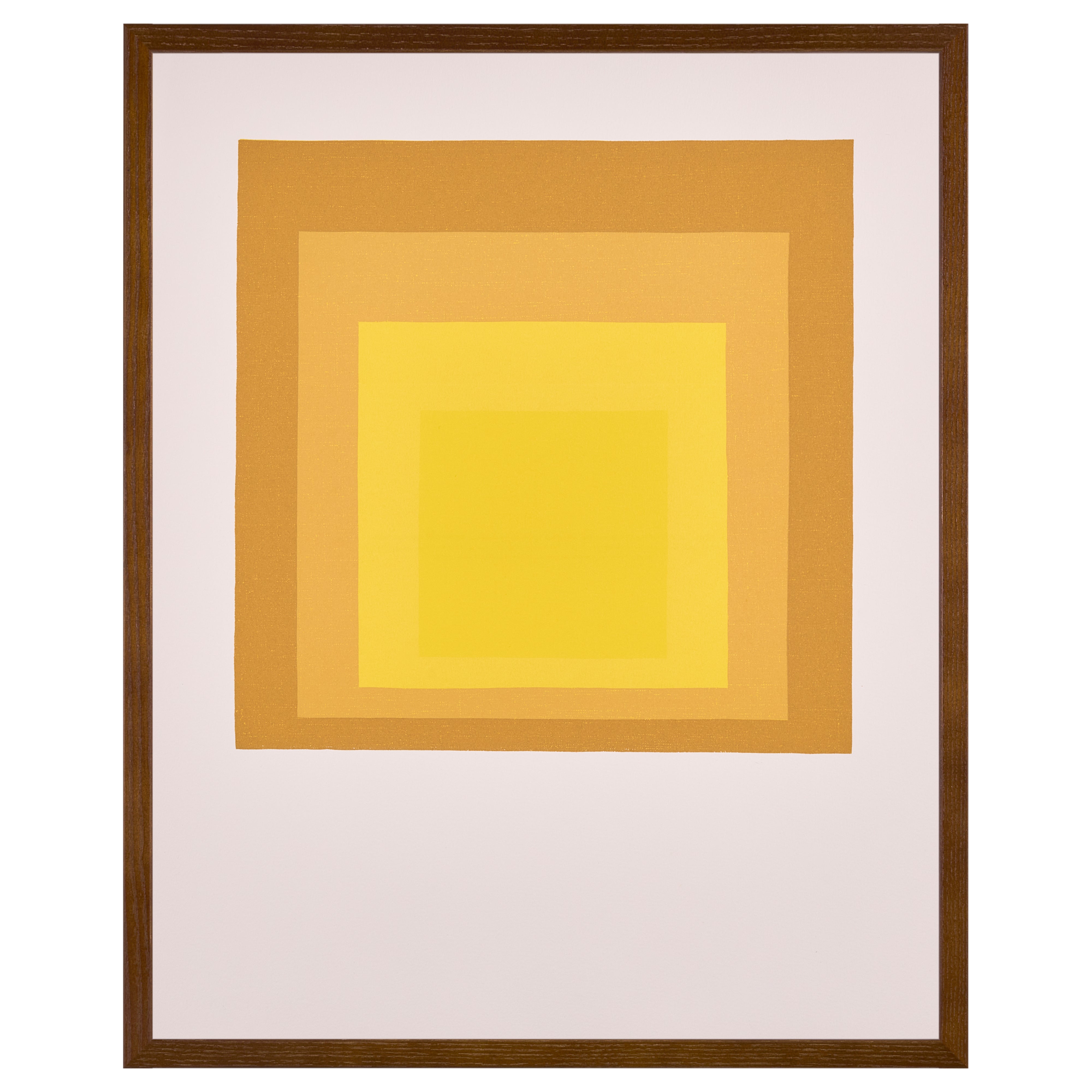 【限定30枚】Study for Homage to the Square: Departing in Yellow 1964 - Printed in 1991 / ヨゼフ・アルバース