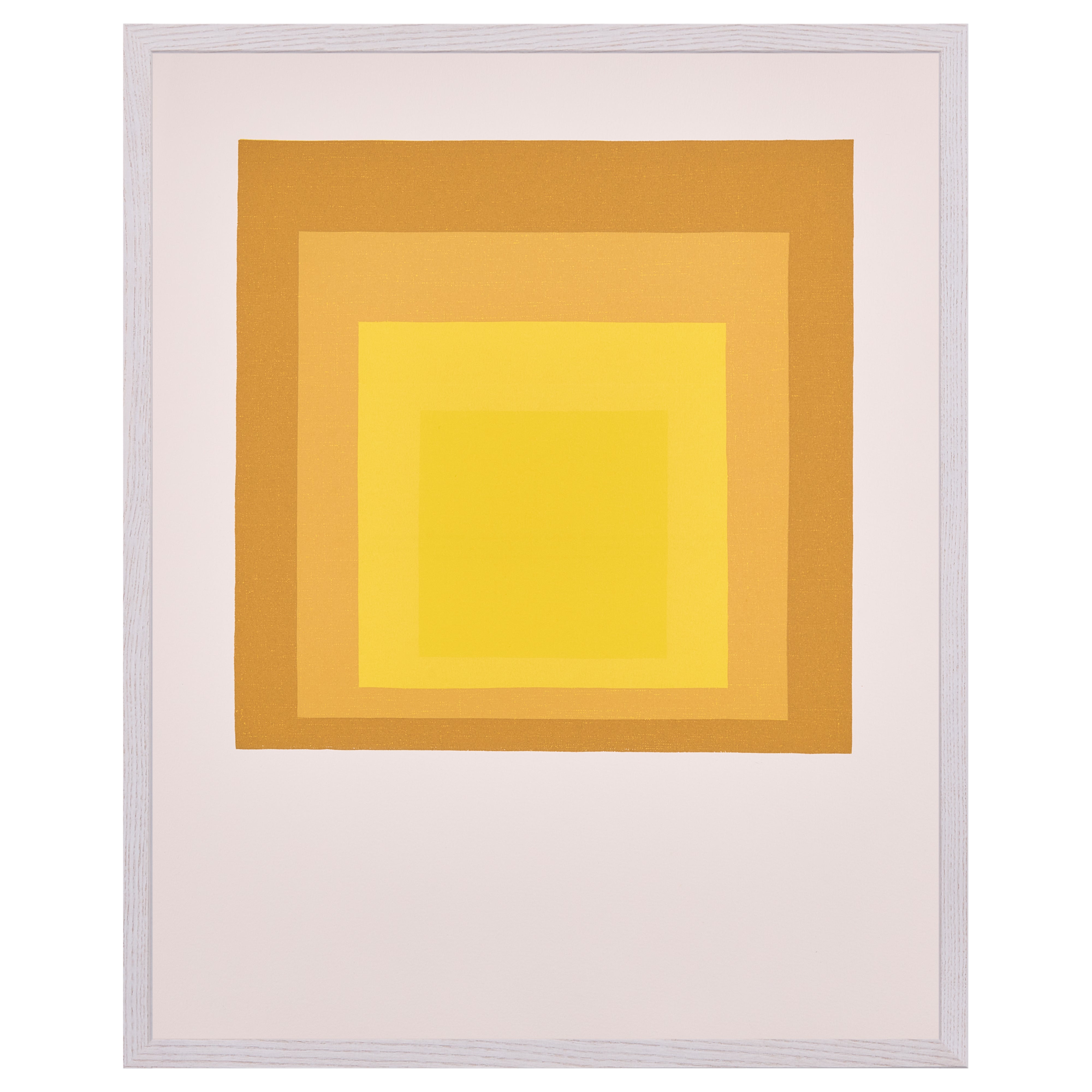 【限定30枚】Study for Homage to the Square: Departing in Yellow 1964 - Printed in 1991 / ヨゼフ・アルバース