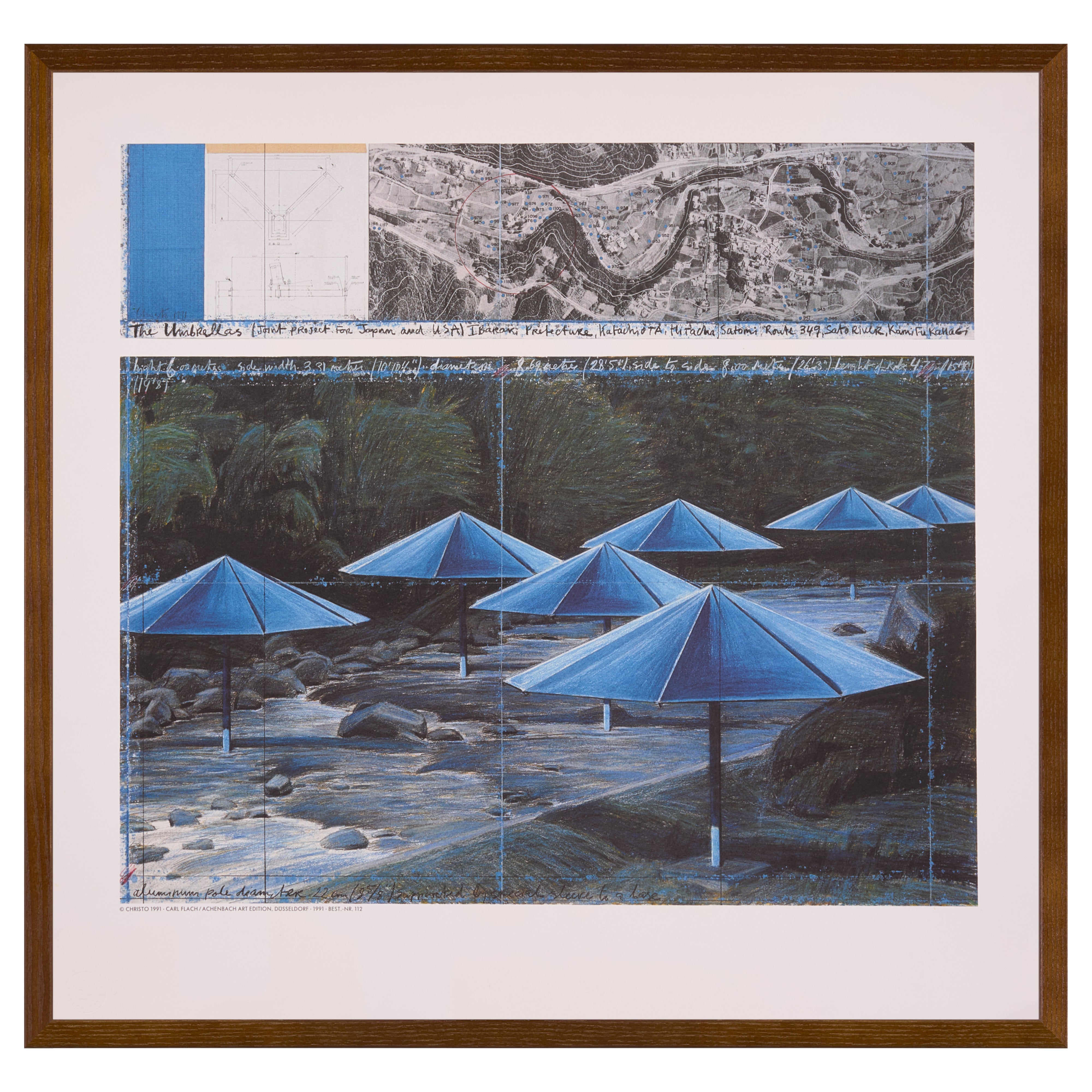 【限定30枚】 The Umbrellas (Japan) 1991 - Carl Flach / Achenbach Art Edition, Düsseldorf 1991 / クリスト&ジャンヌ=クロード