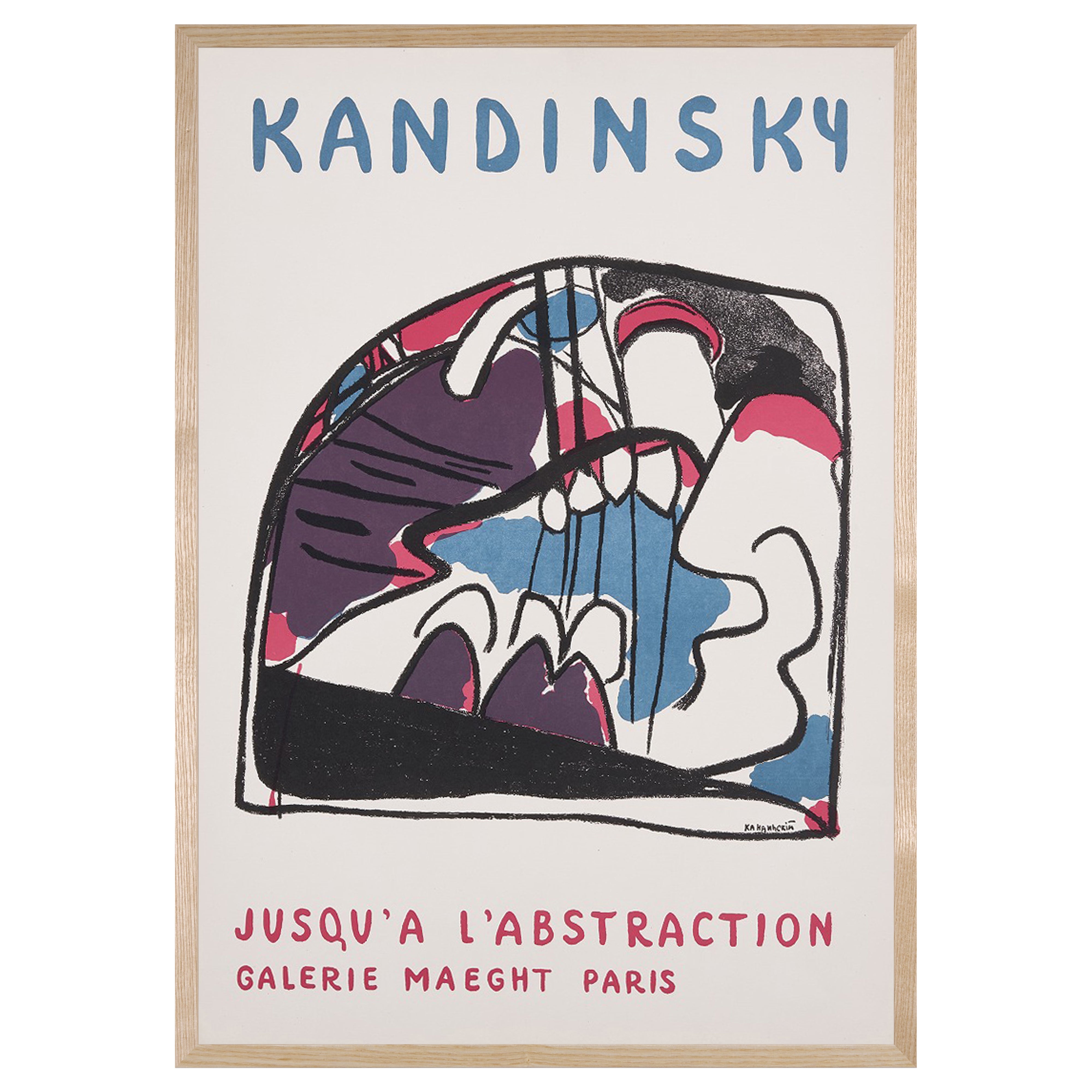 【限定10枚】JUSQU'A L'ABSTRACTION - GALERIE MAEGHT PARIS 1960-1970s / ワシリー・カンディンスキー