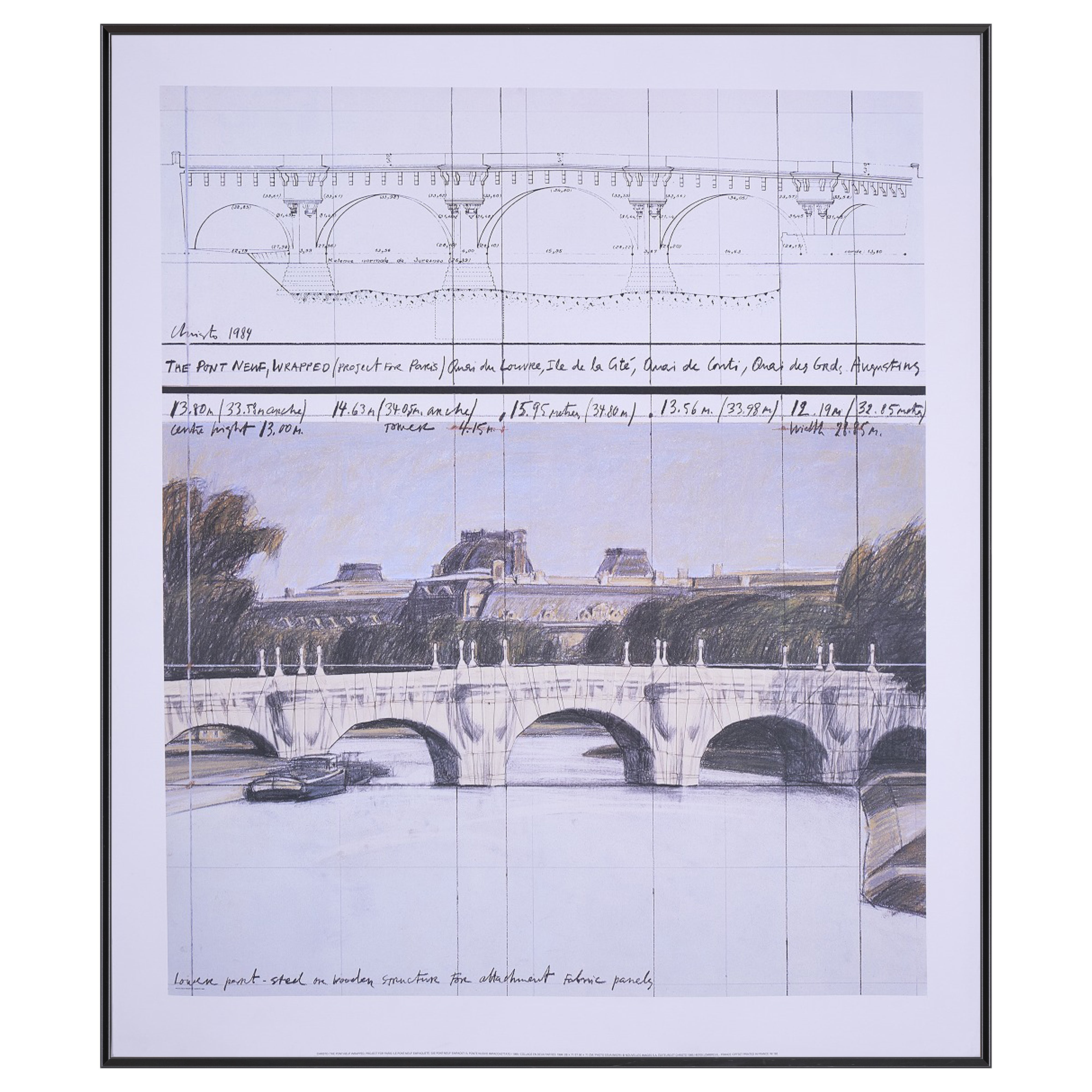 【限定10枚】THE PONT-NEUF WRAPPED, PROJECT FOR PARIS 1985 / クリスト&ジャンヌ=クロード