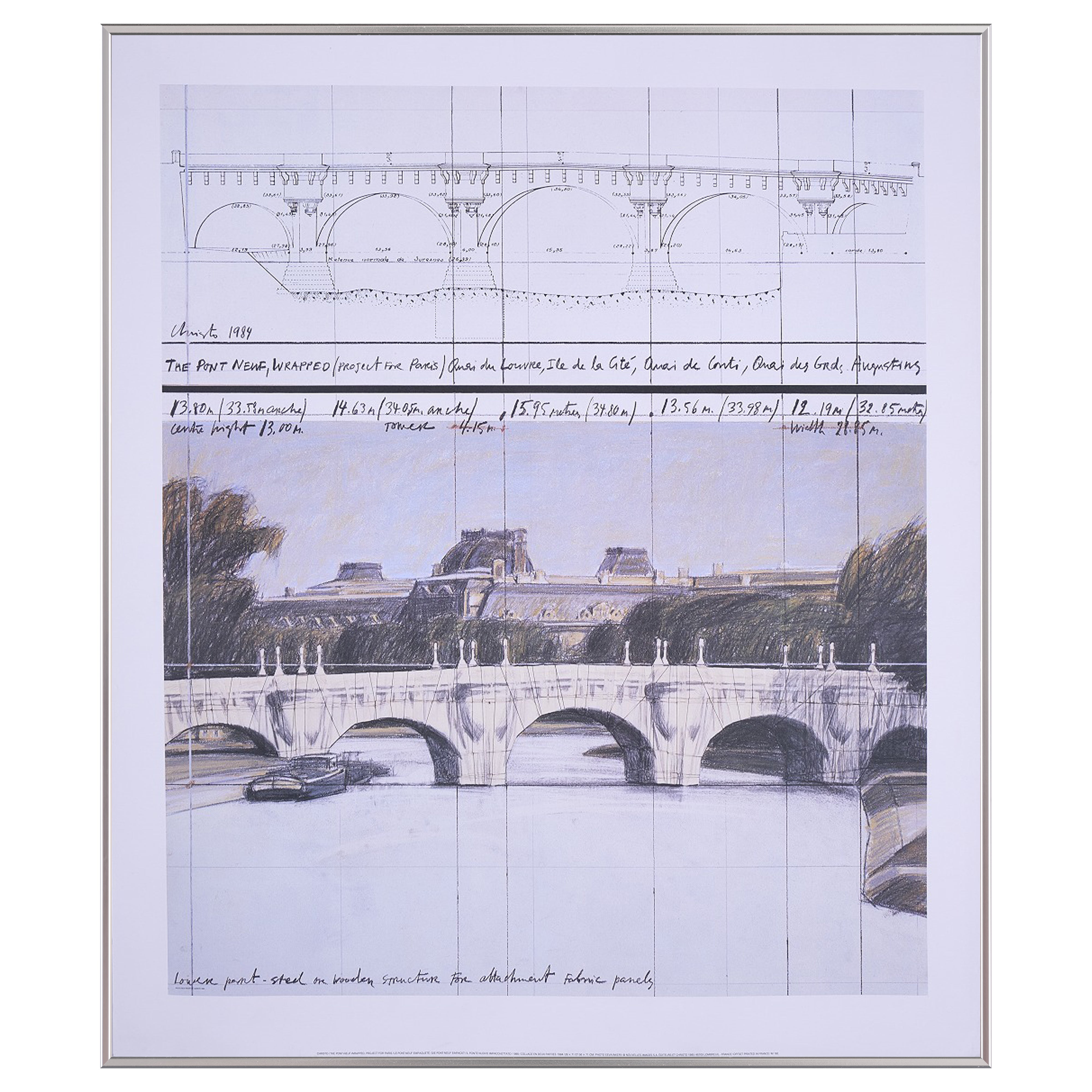 【限定10枚】THE PONT-NEUF WRAPPED, PROJECT FOR PARIS 1985 / クリスト&ジャンヌ=クロード