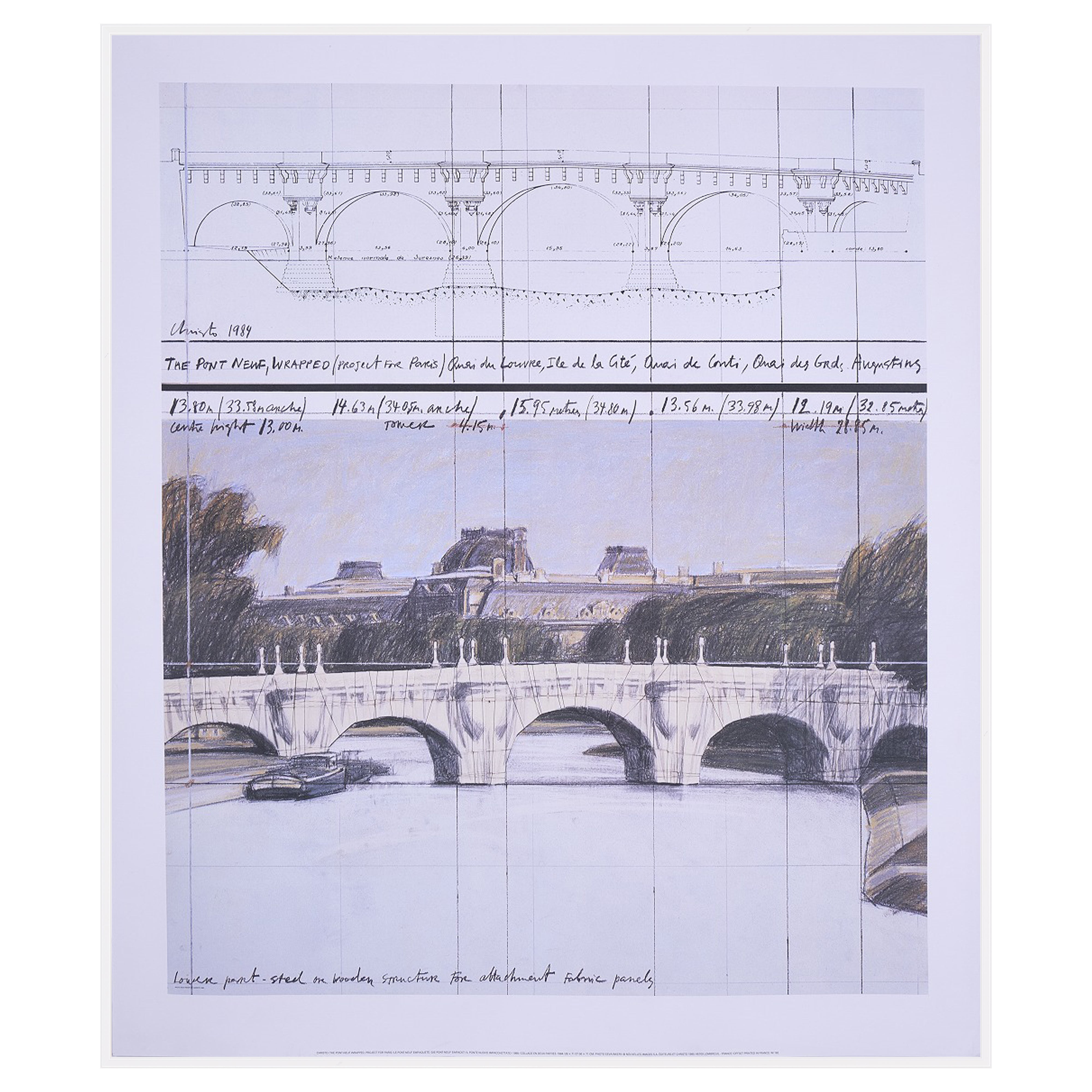 【限定10枚】THE PONT-NEUF WRAPPED, PROJECT FOR PARIS 1985 / クリスト&ジャンヌ=クロード
