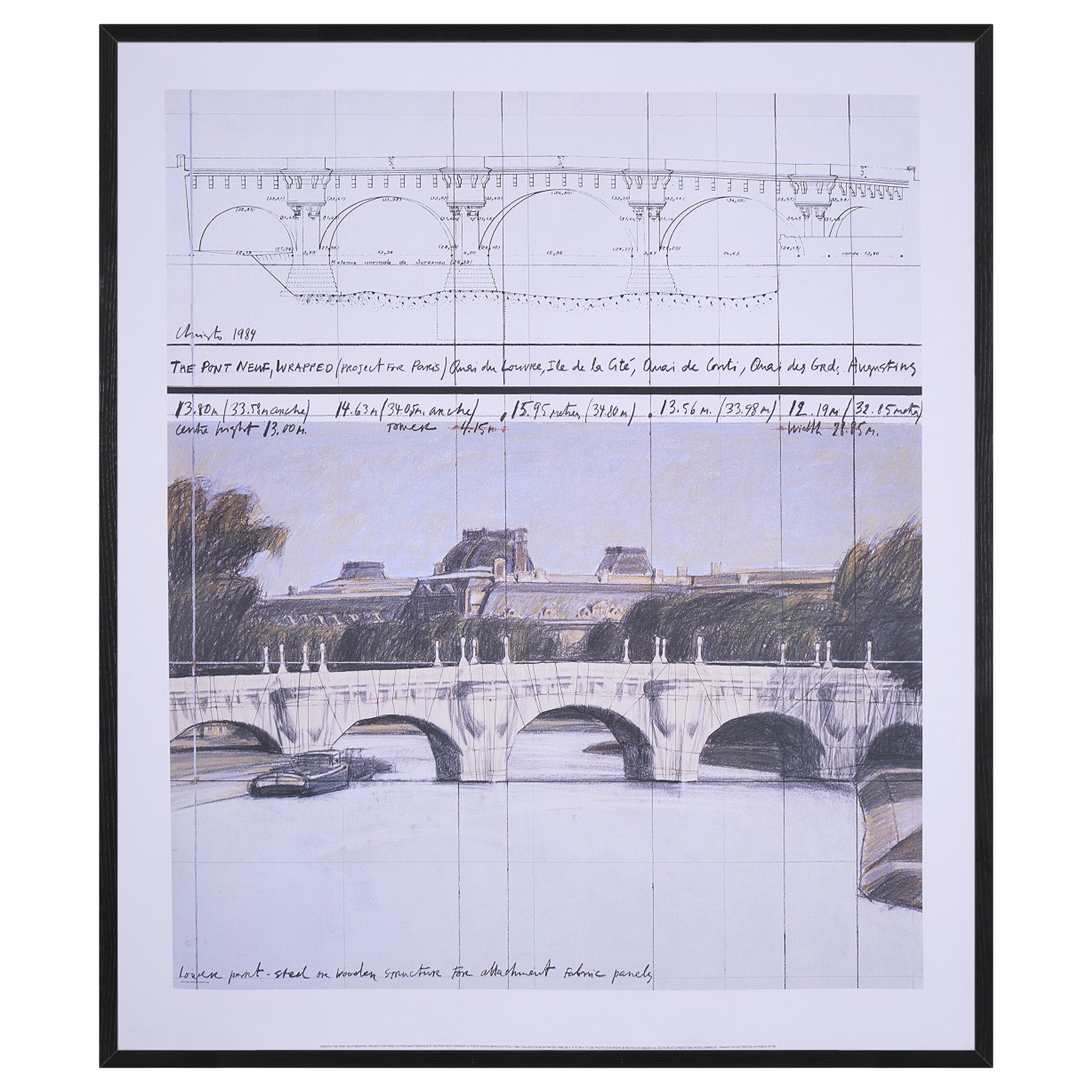 【限定10枚】THE PONT-NEUF WRAPPED, PROJECT FOR PARIS 1985 / クリスト&ジャンヌ=クロード