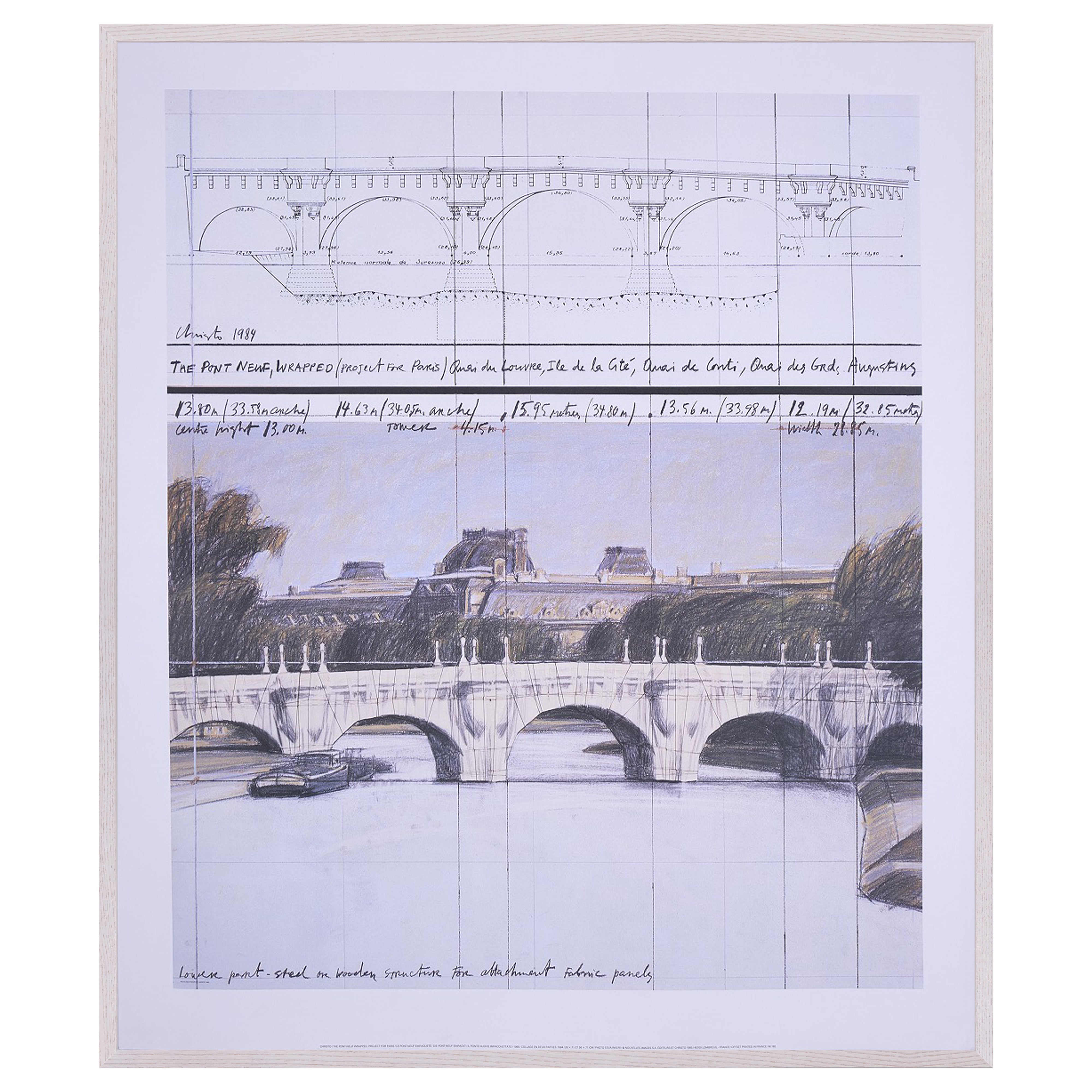 【限定10枚】THE PONT-NEUF WRAPPED, PROJECT FOR PARIS 1985 / クリスト&ジャンヌ=クロード