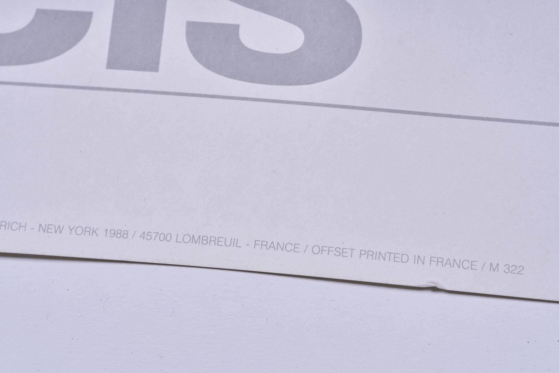 【限定10枚】BLUE 1958 - THE PHILLIPS COLLECTION - WASHINGTON D.C. 1988 / サム・フランシス