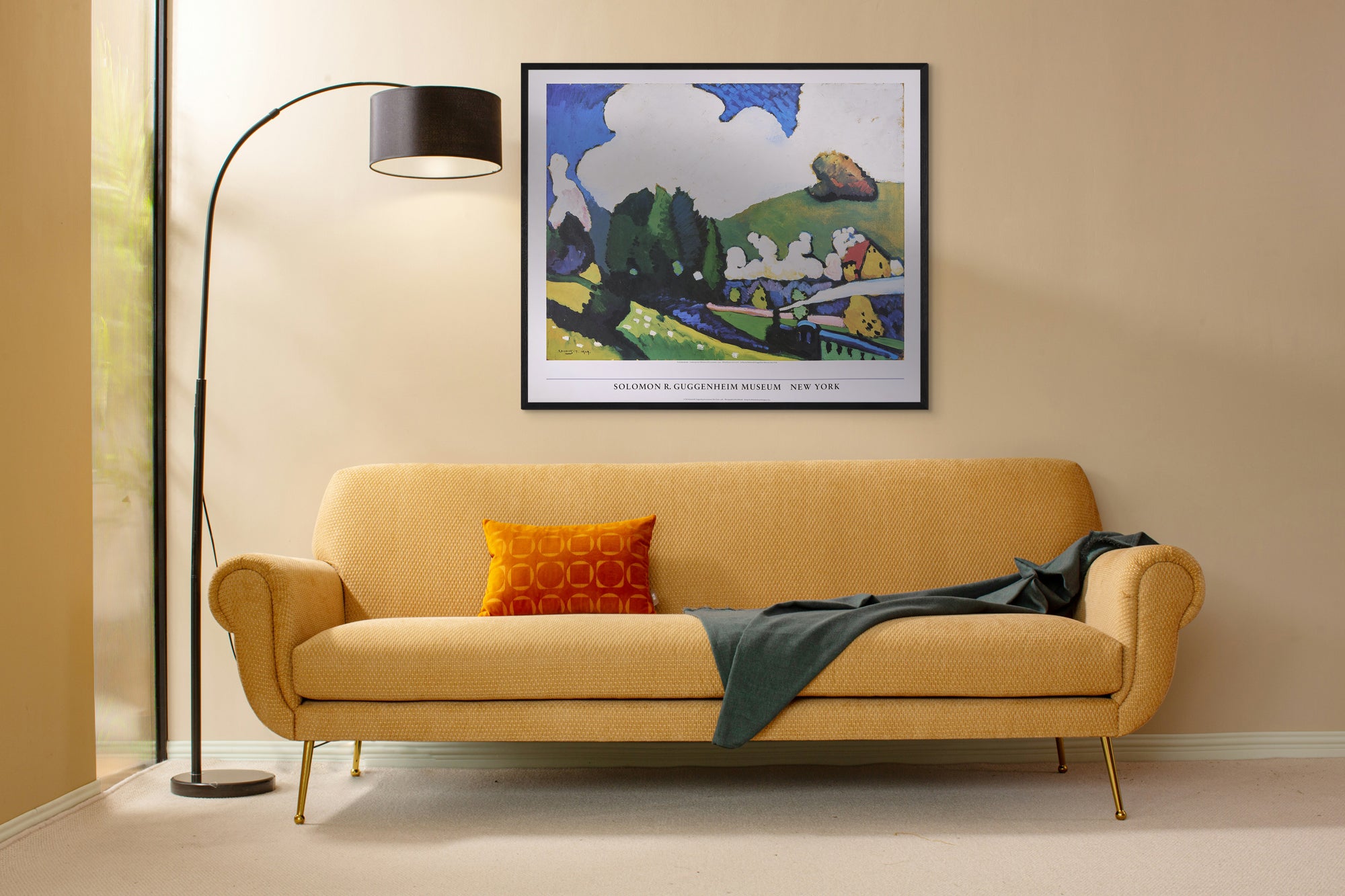 【限定10枚】Landscape near Murnau with Locomotive 1909 - SOLOMON R. GUGGENHEIM MUSEUM NEW YORK 1986 / ワシリー・カンディンスキー