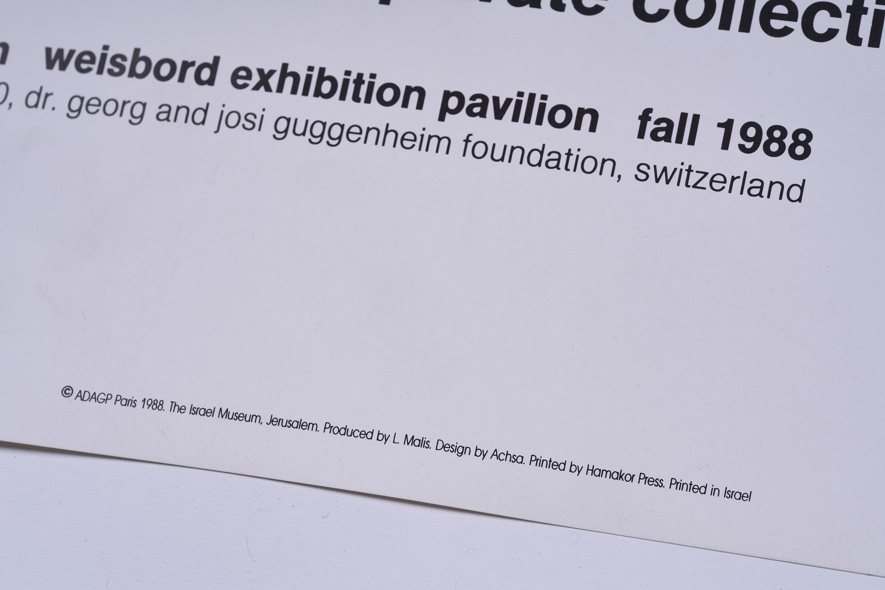 【限定10枚】THE BIRD 1960 - Weisbord Exhibition Pavilion Fall 1988 / ジョアン・ミロ