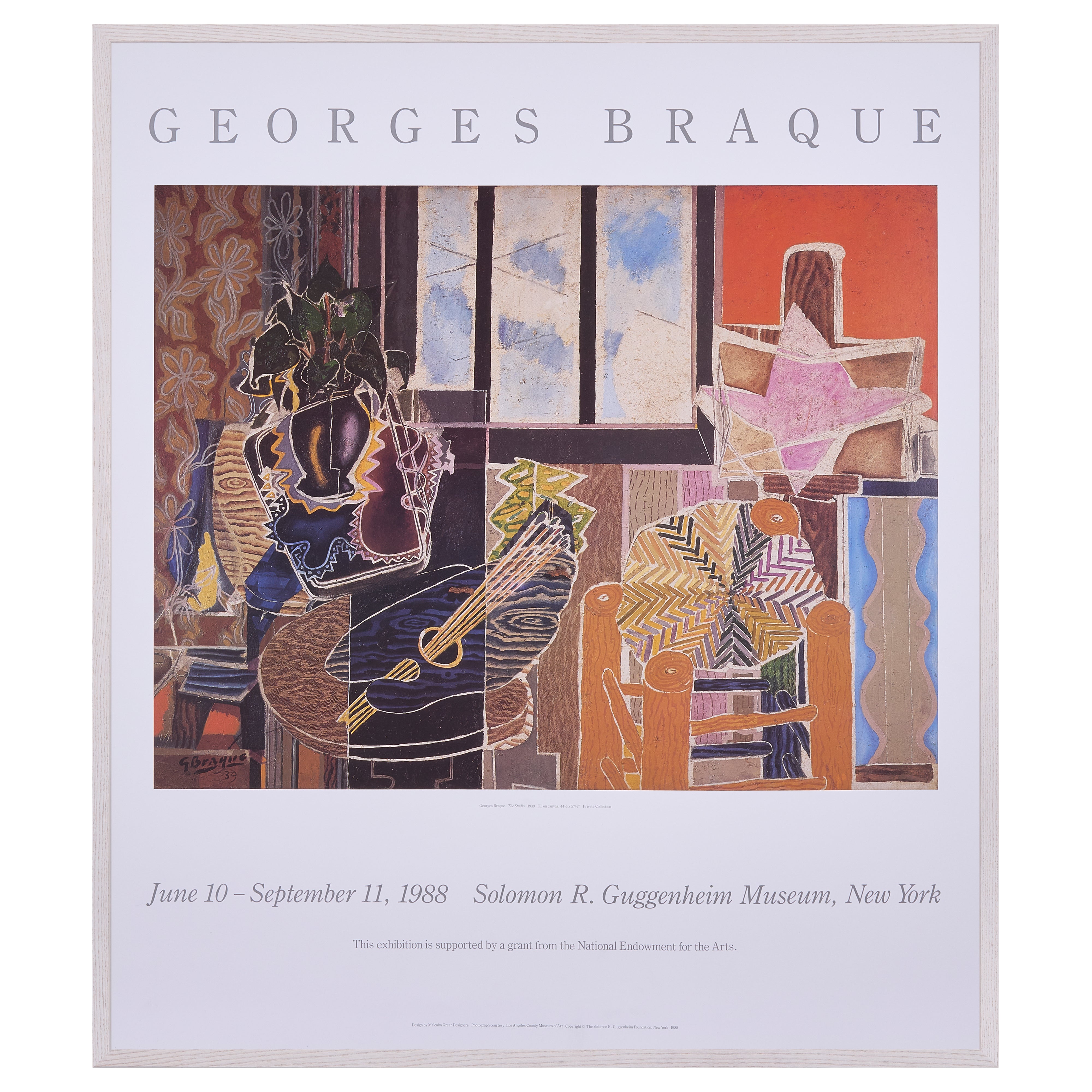 【限定10枚】The Studio 1939 - Solomon R. Guggennheim Museum New York 1988 / ジョルジュ・ブラック