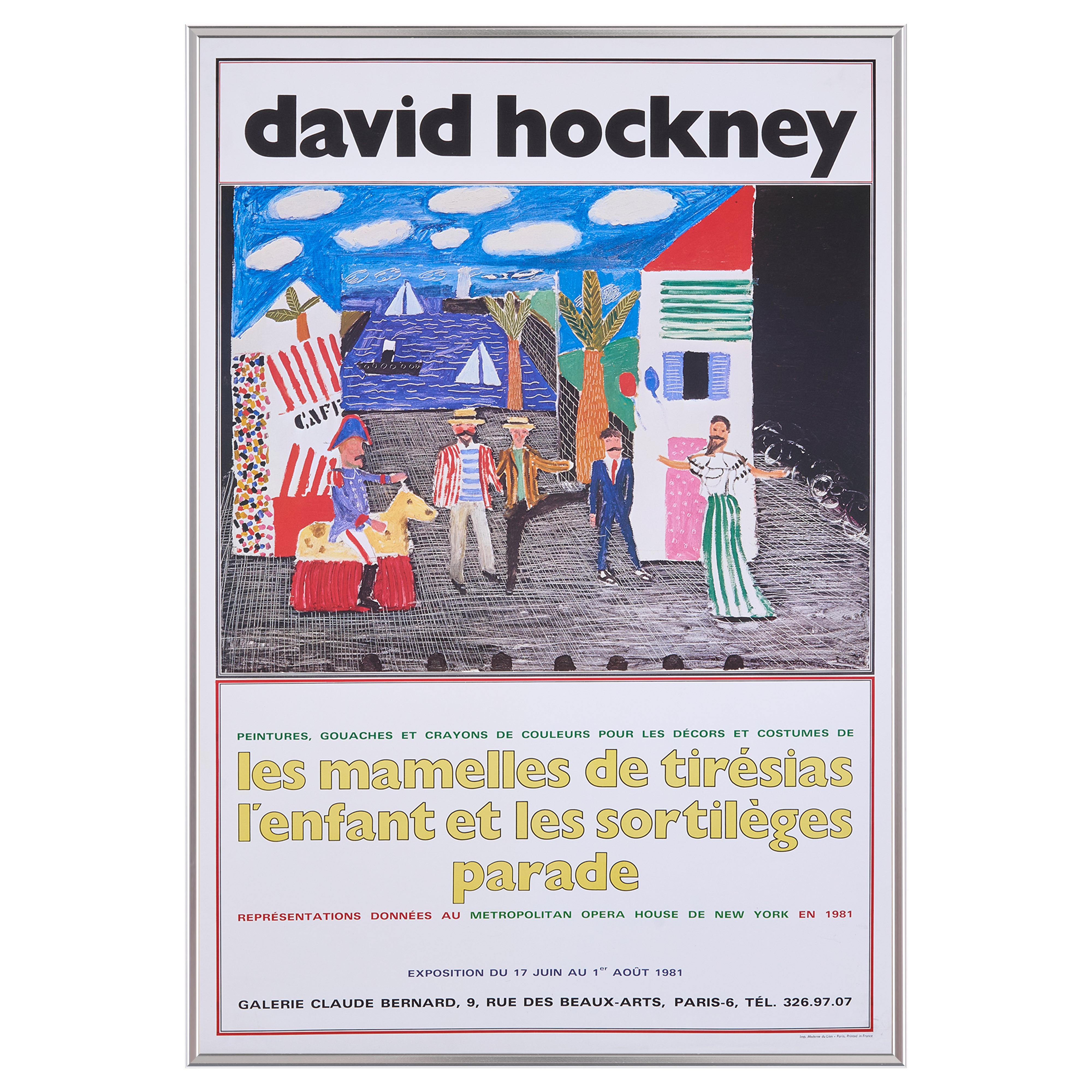 【限定10枚】les mamelles de tirésias l’enfant et les sortilèges parade 1981 - GALERIE CLAUDE BERNARD 1981 / デイヴィッド・ホックニー