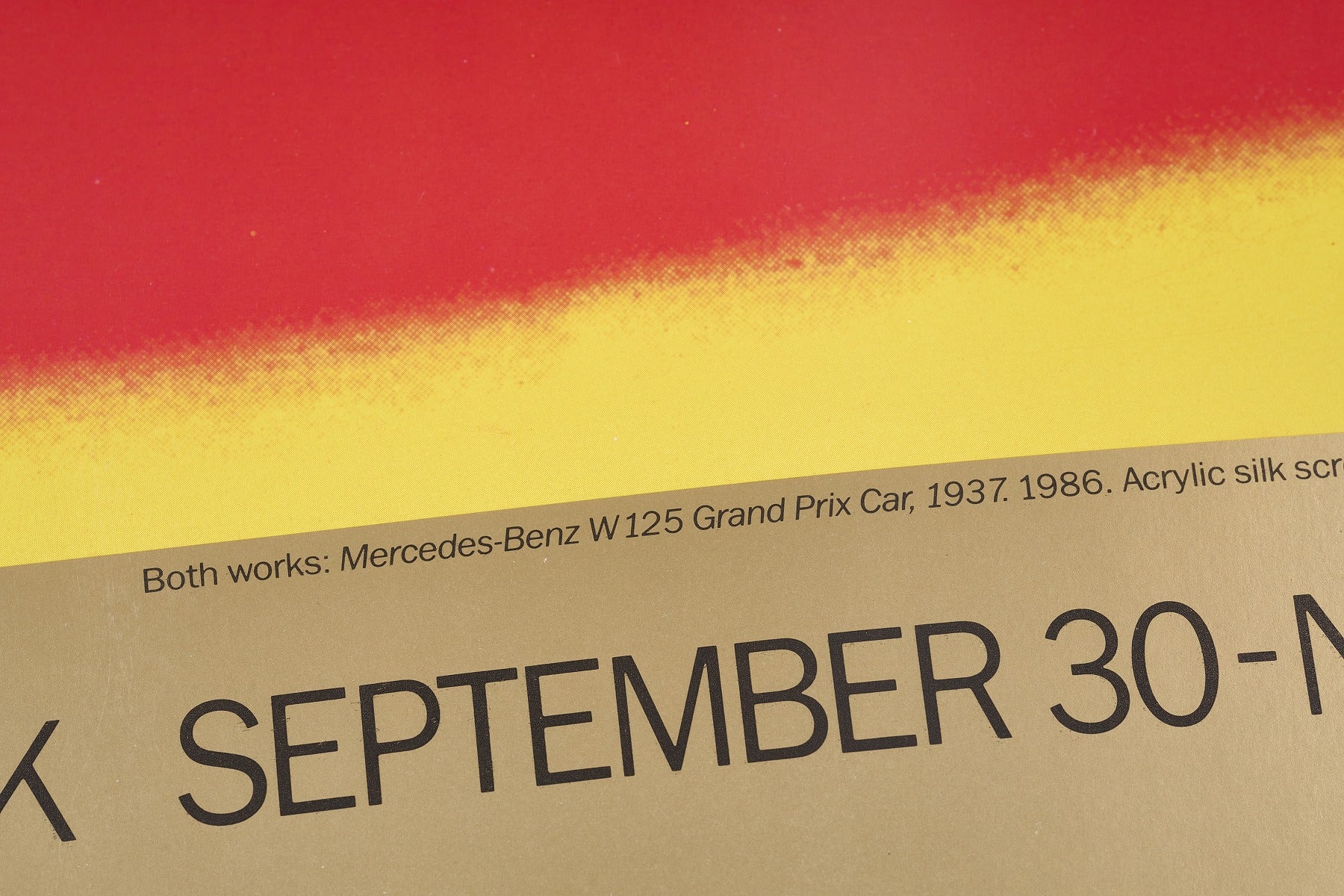完売【限定1枚】ANDY WARHOL CARS - SOLOMON R. GUGGENHEIM MUSEUM, NEW YORK 1988 / アンディ・ウォーホル