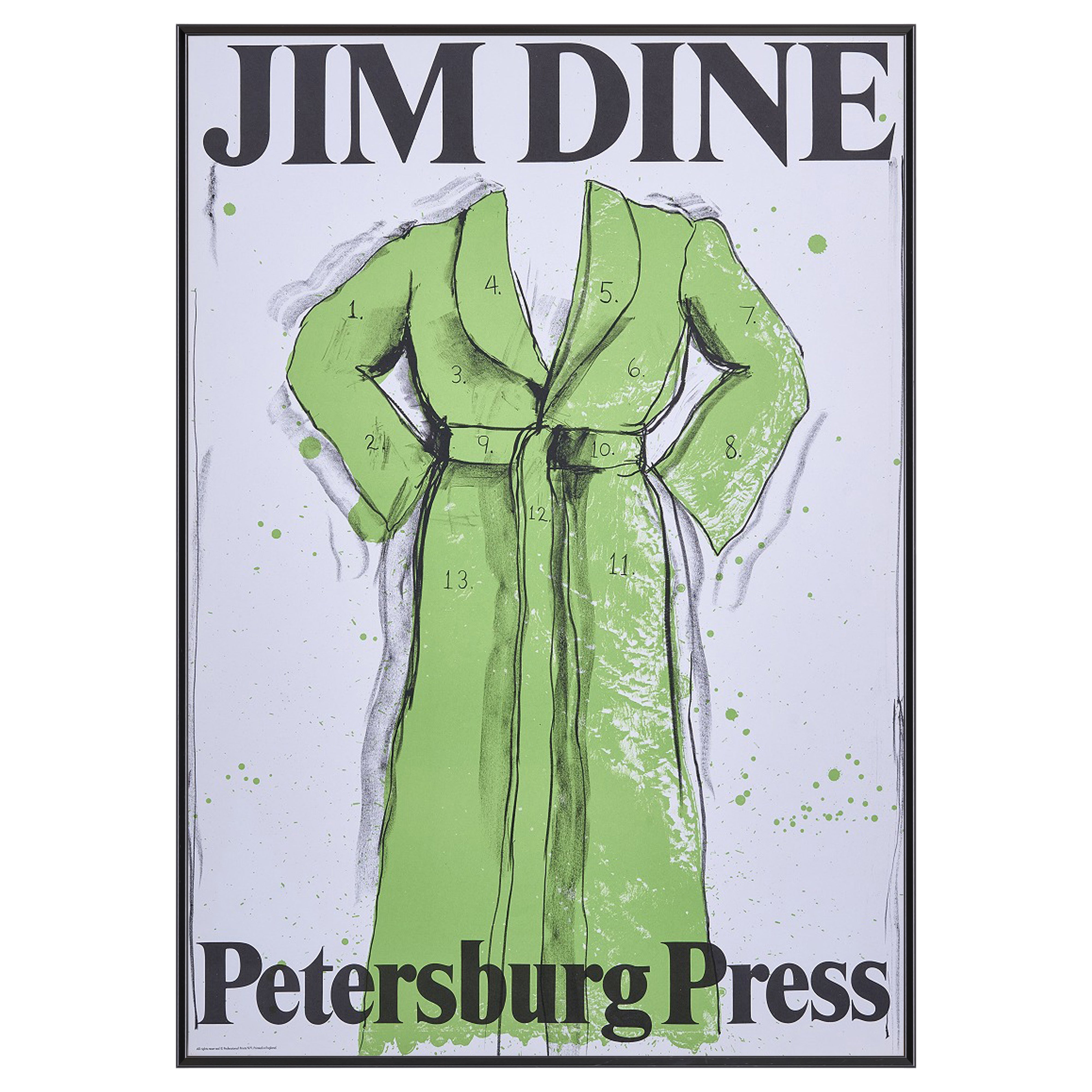 【限定10枚】Green Bathrobe - Petersburg Press 1971 / ジム・ダイン