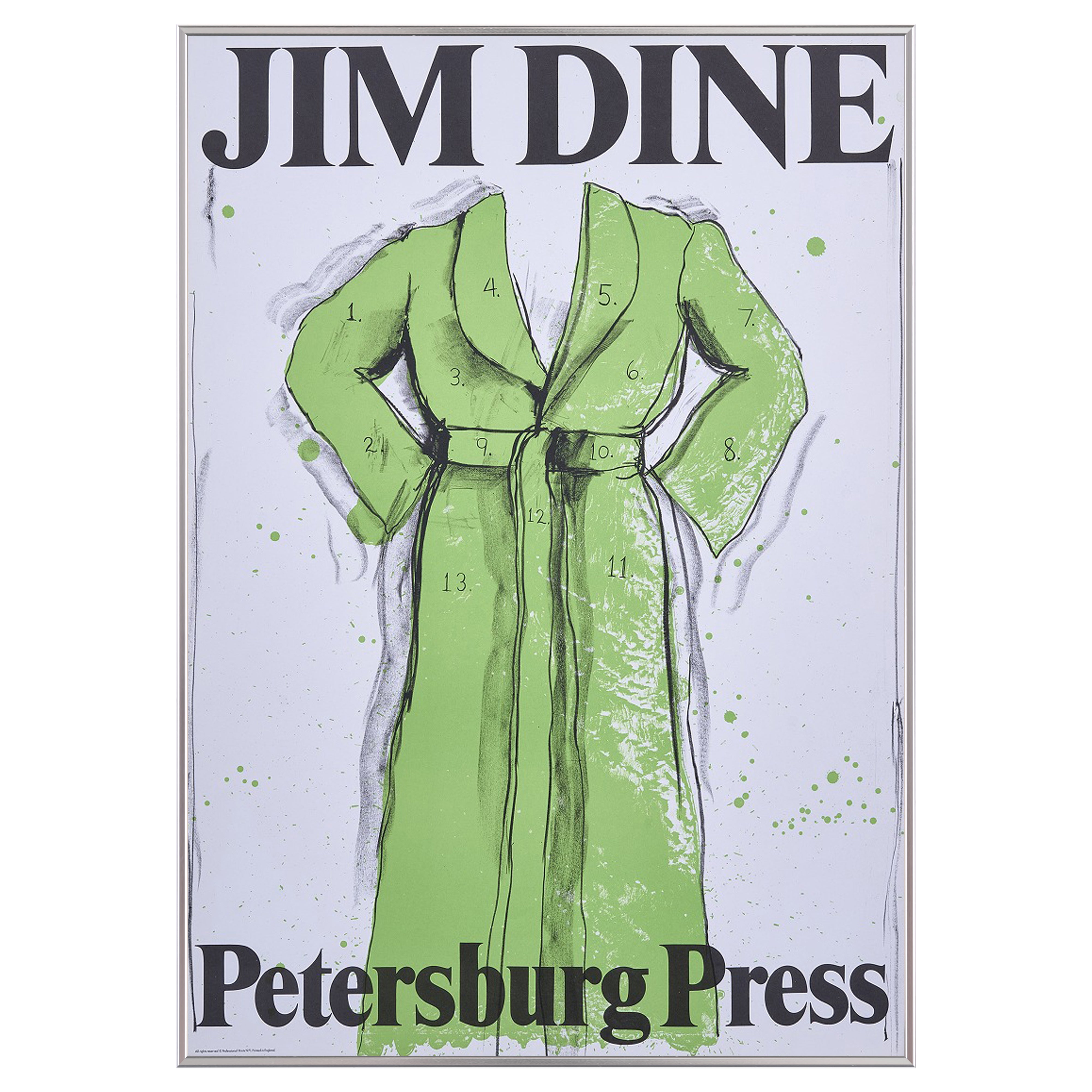 【限定10枚】Green Bathrobe - Petersburg Press 1971 / ジム・ダイン