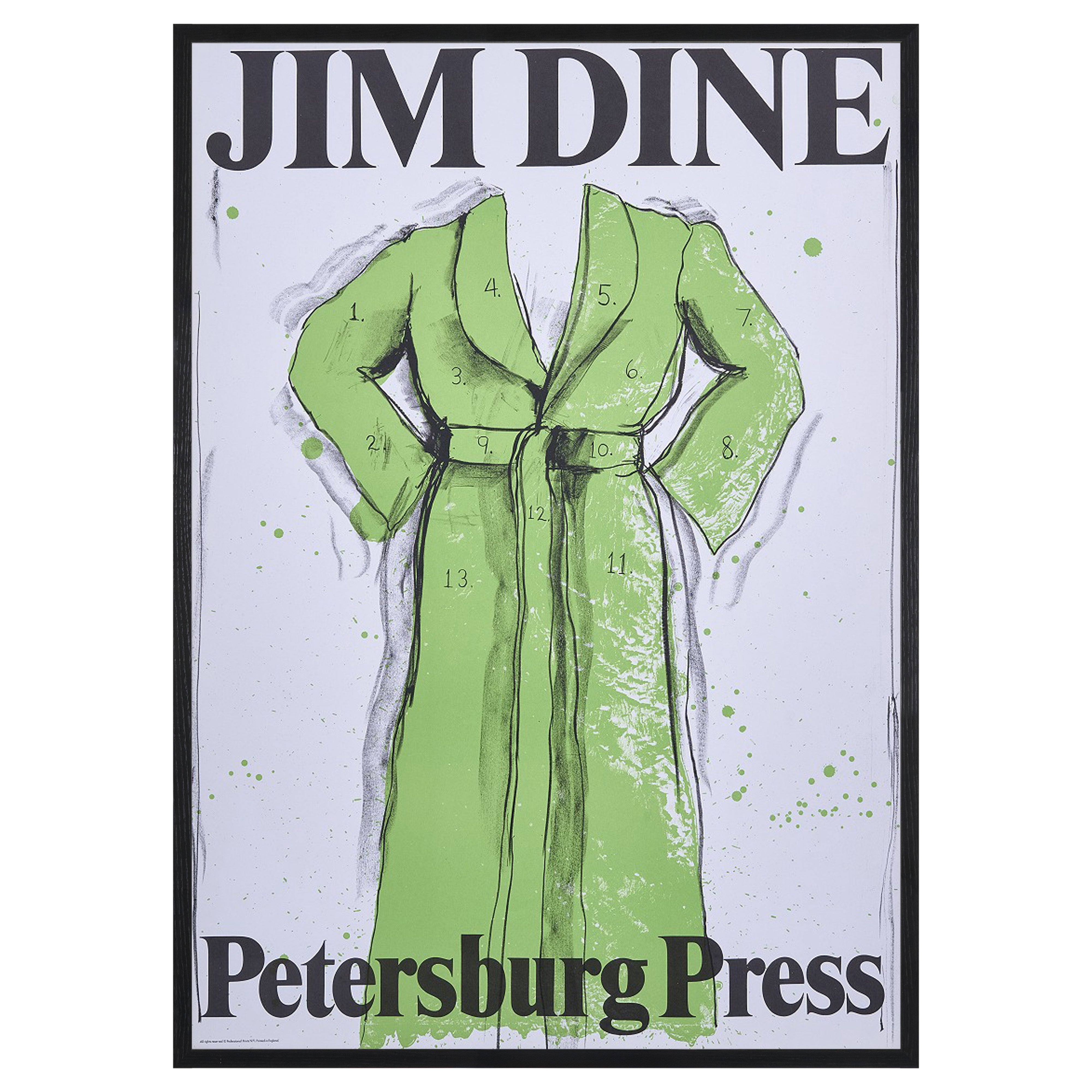 【限定10枚】Green Bathrobe - Petersburg Press 1971 / ジム・ダイン