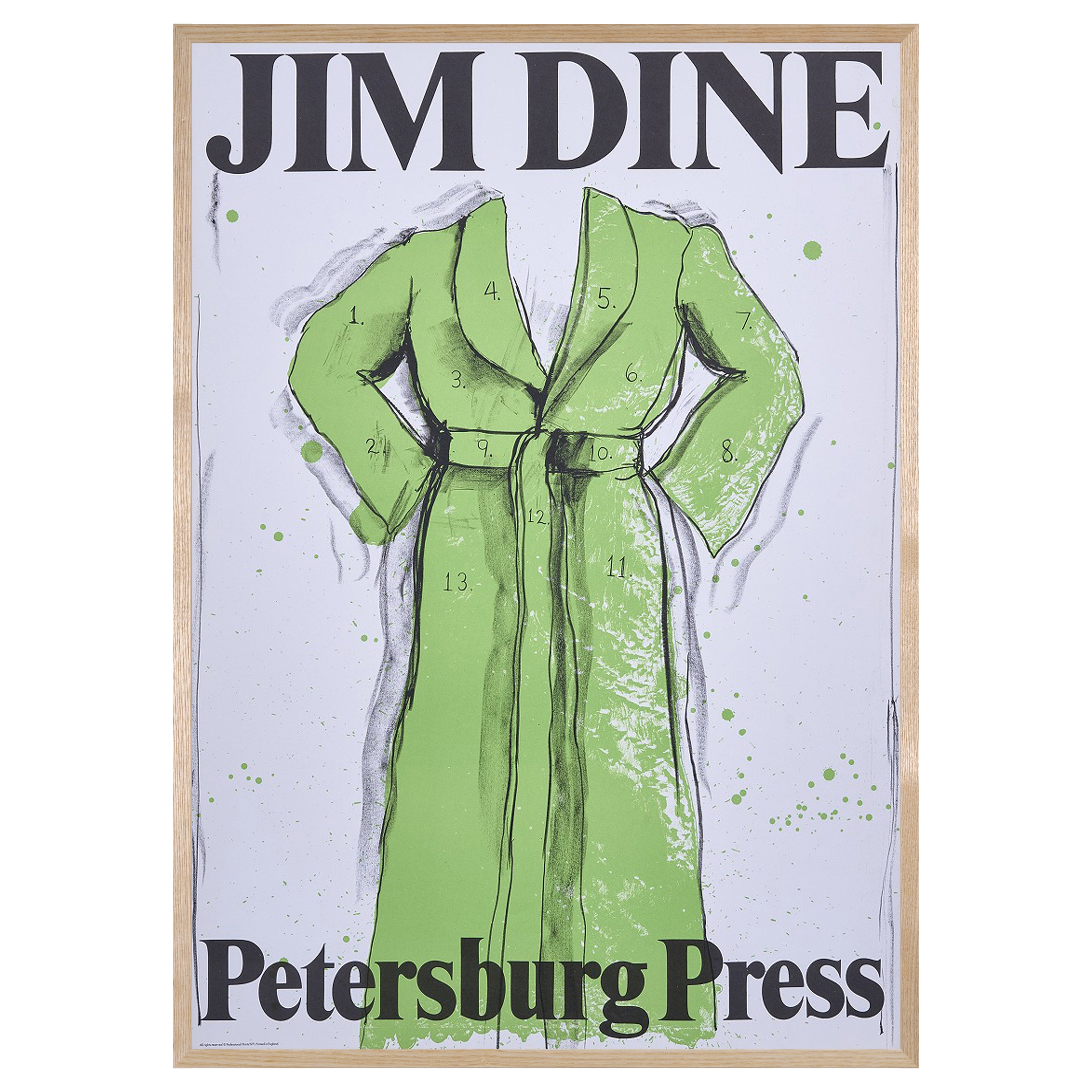 【限定10枚】Green Bathrobe - Petersburg Press 1971 / ジム・ダイン