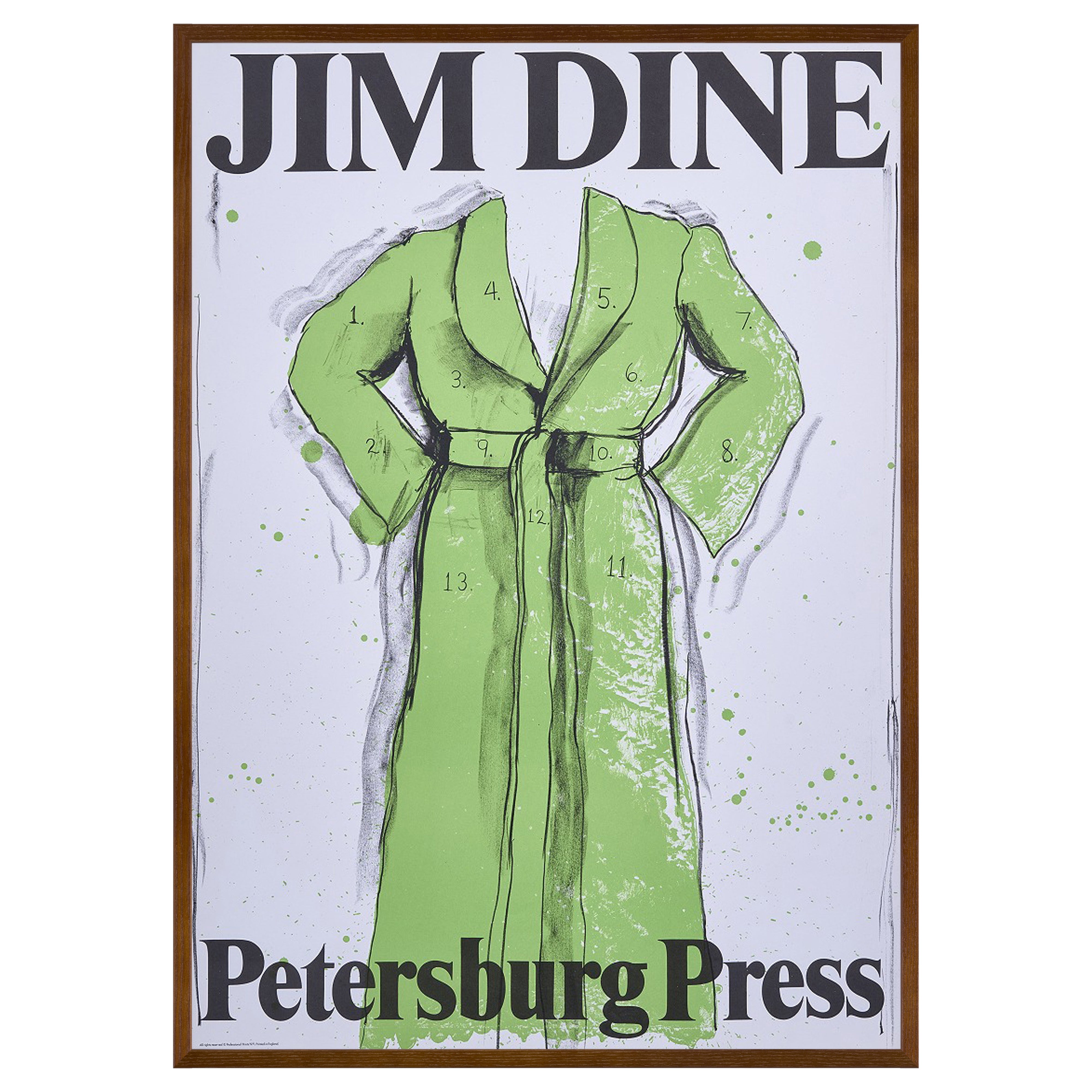 【限定10枚】Green Bathrobe - Petersburg Press 1971 / ジム・ダイン