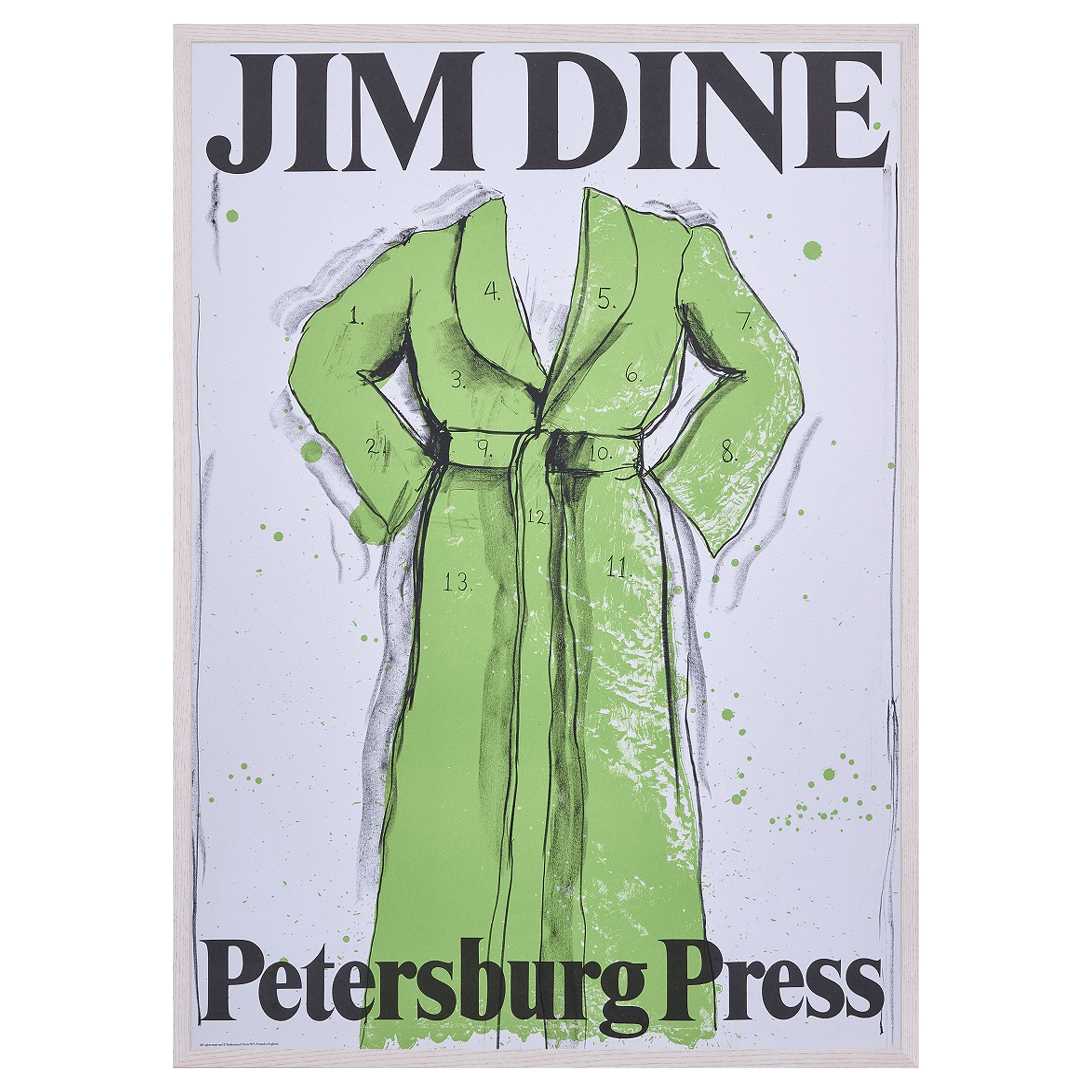 【限定10枚】Green Bathrobe - Petersburg Press 1971 / ジム・ダイン