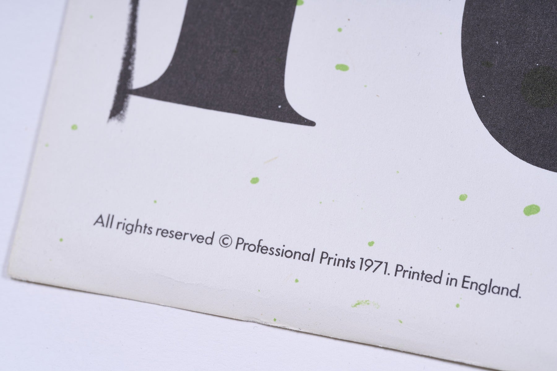 【限定10枚】Green Bathrobe - Petersburg Press 1971 / ジム・ダイン