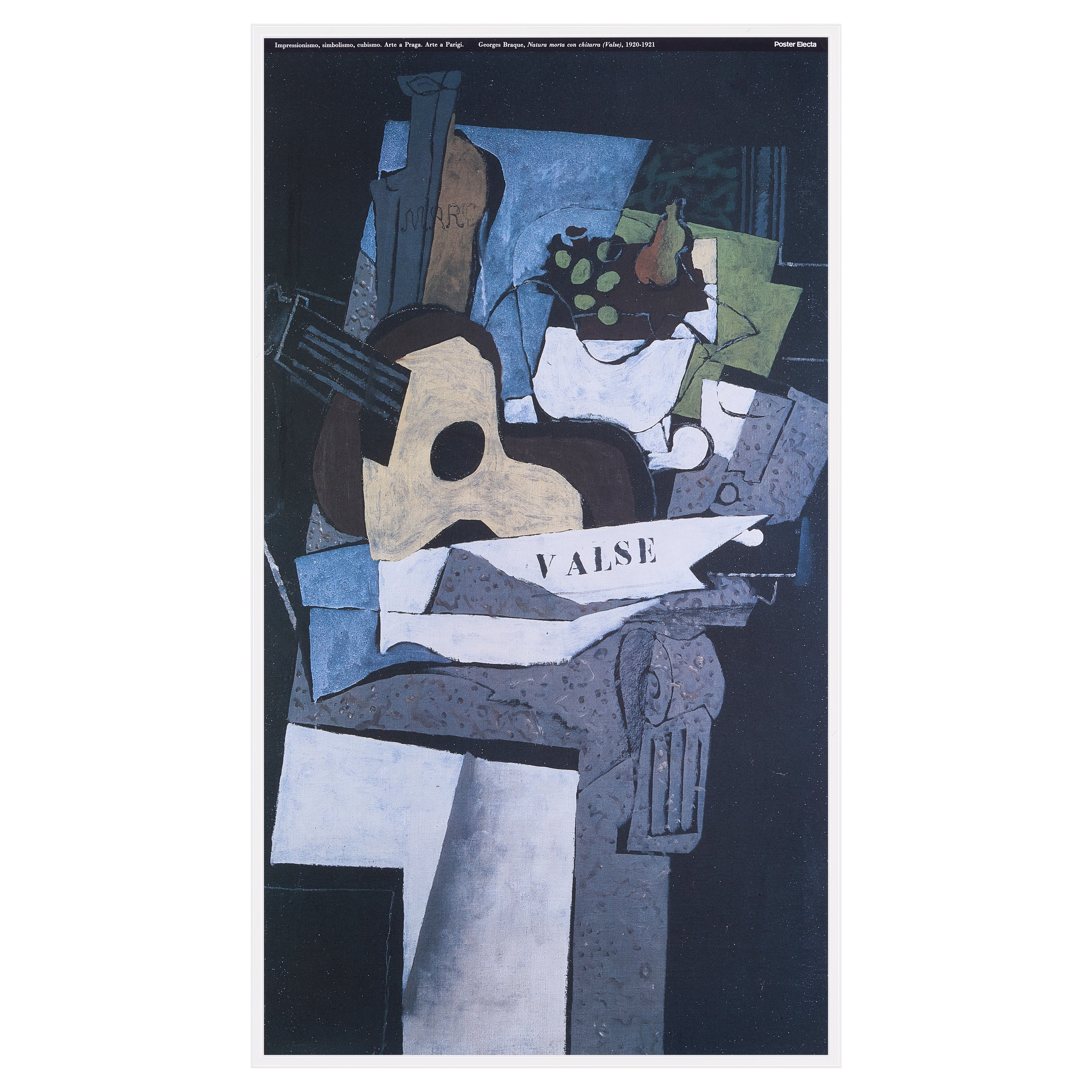 【限定10枚】Natura morta con chitarra 1920-1921 - Arte a Praga 1990s / ジョルジュ・ブラック