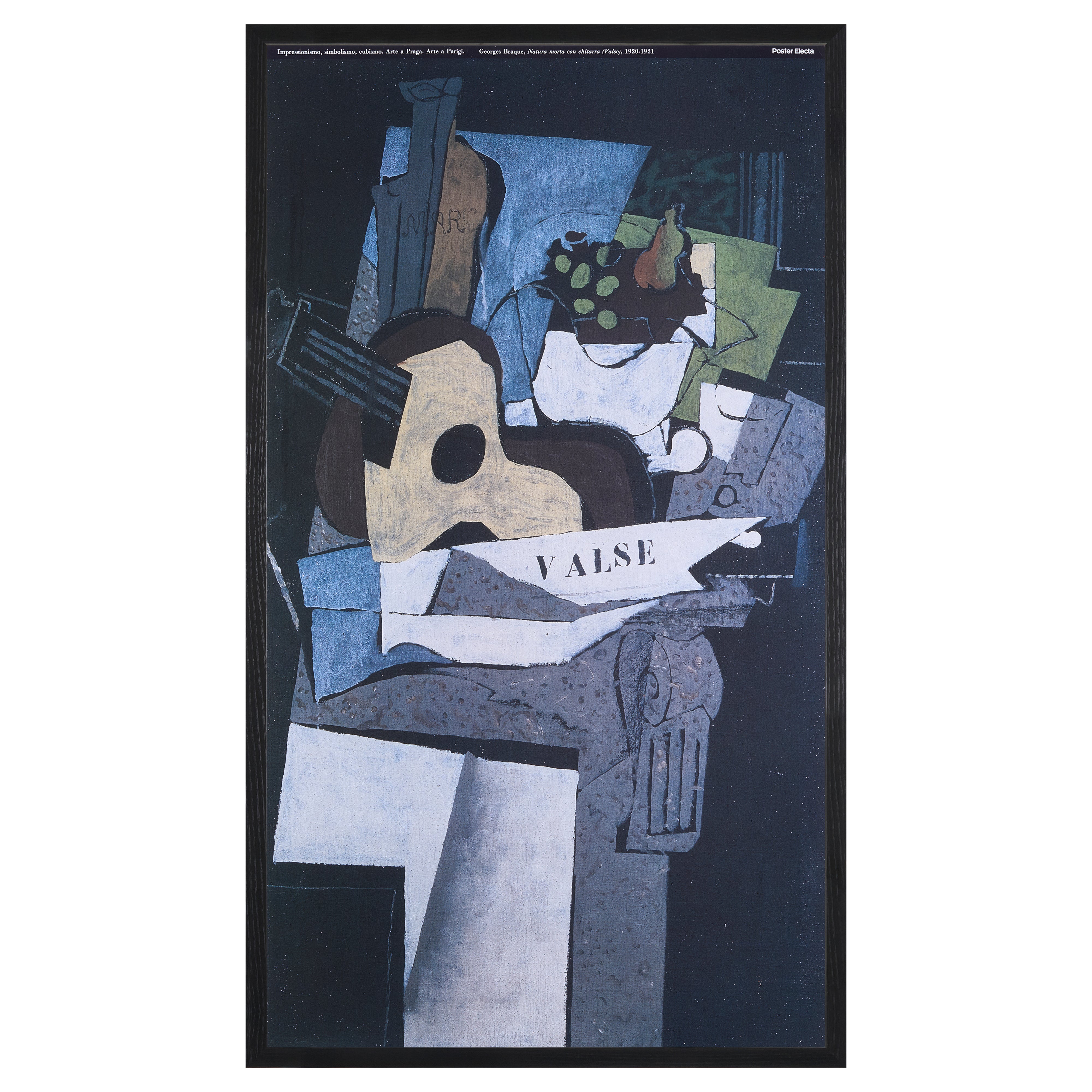 【限定10枚】Natura morta con chitarra 1920-1921 - Arte a Praga 1990s / ジョルジュ・ブラック