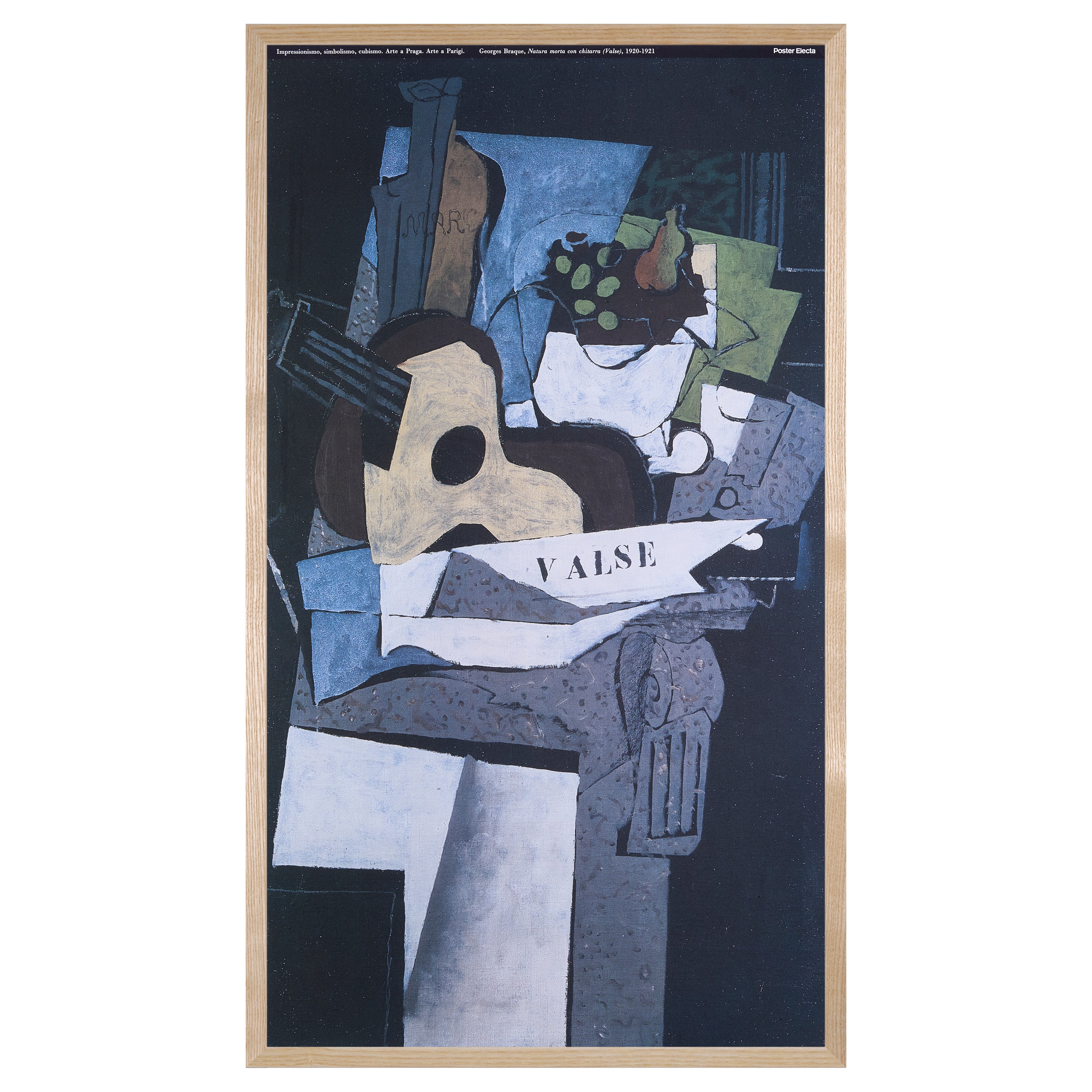 【限定10枚】Natura morta con chitarra 1920-1921 - Arte a Praga 1990s / ジョルジュ・ブラック