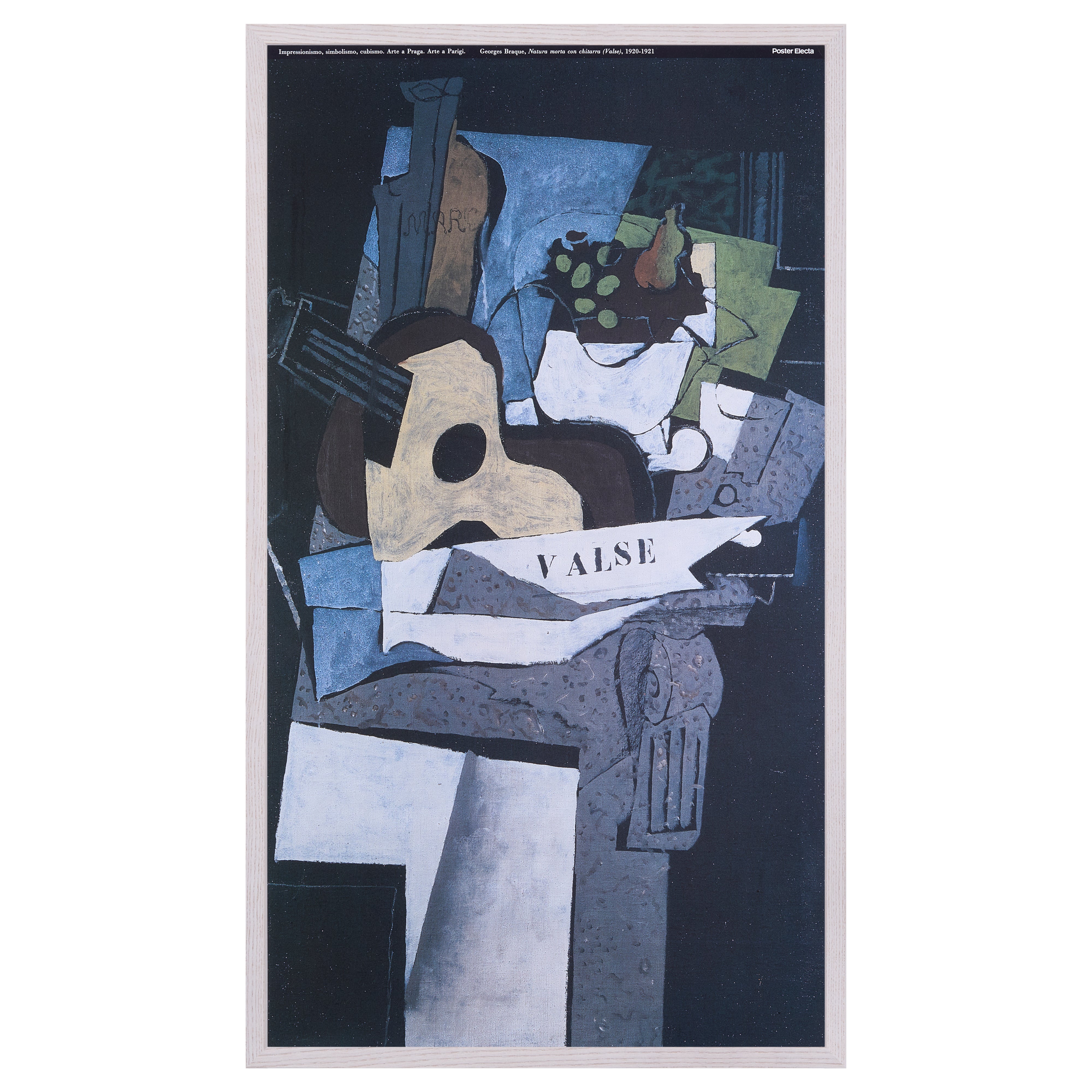 【限定10枚】Natura morta con chitarra 1920-1921 - Arte a Praga 1990s / ジョルジュ・ブラック